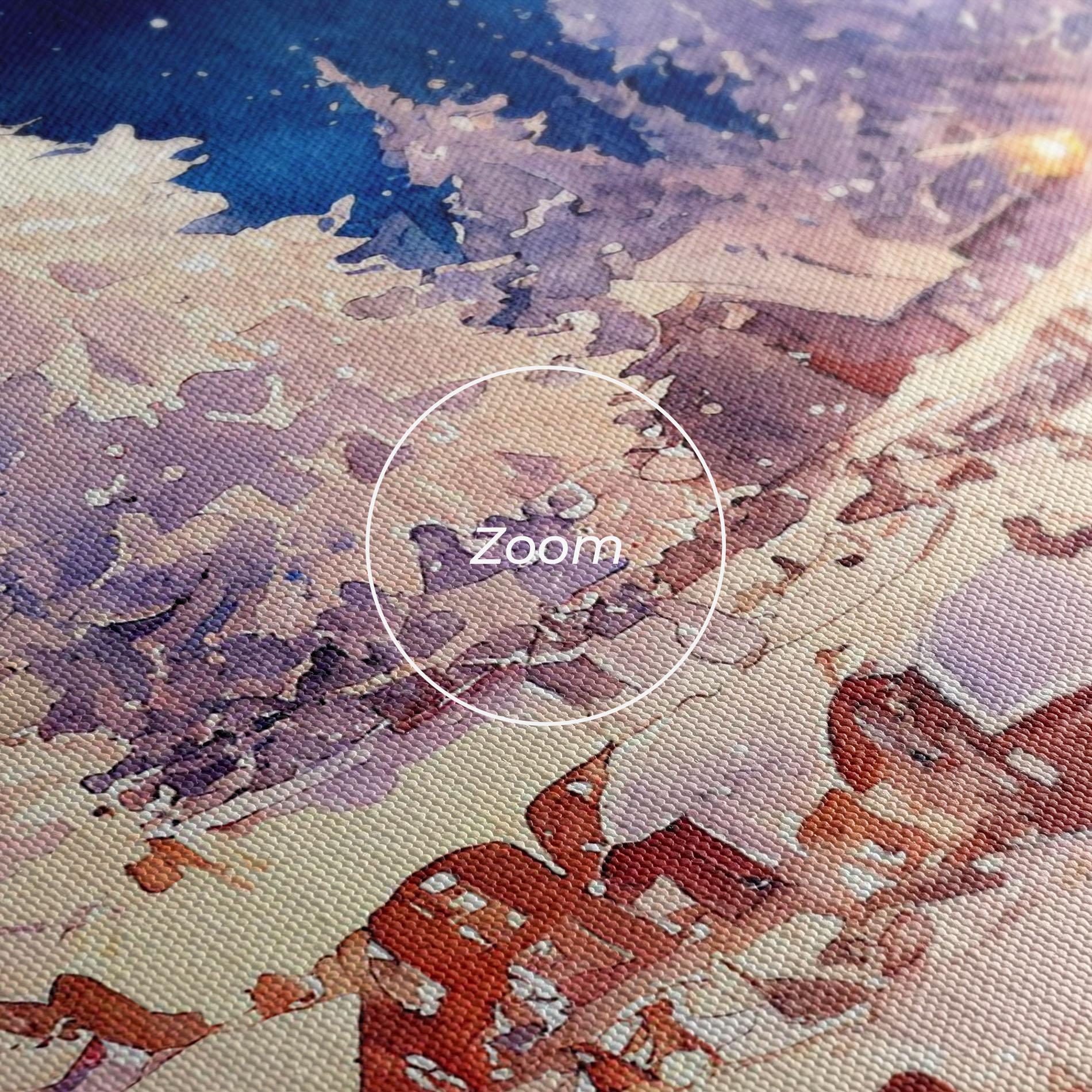 Tablou Canvas Snow Falling Painting mockup 3