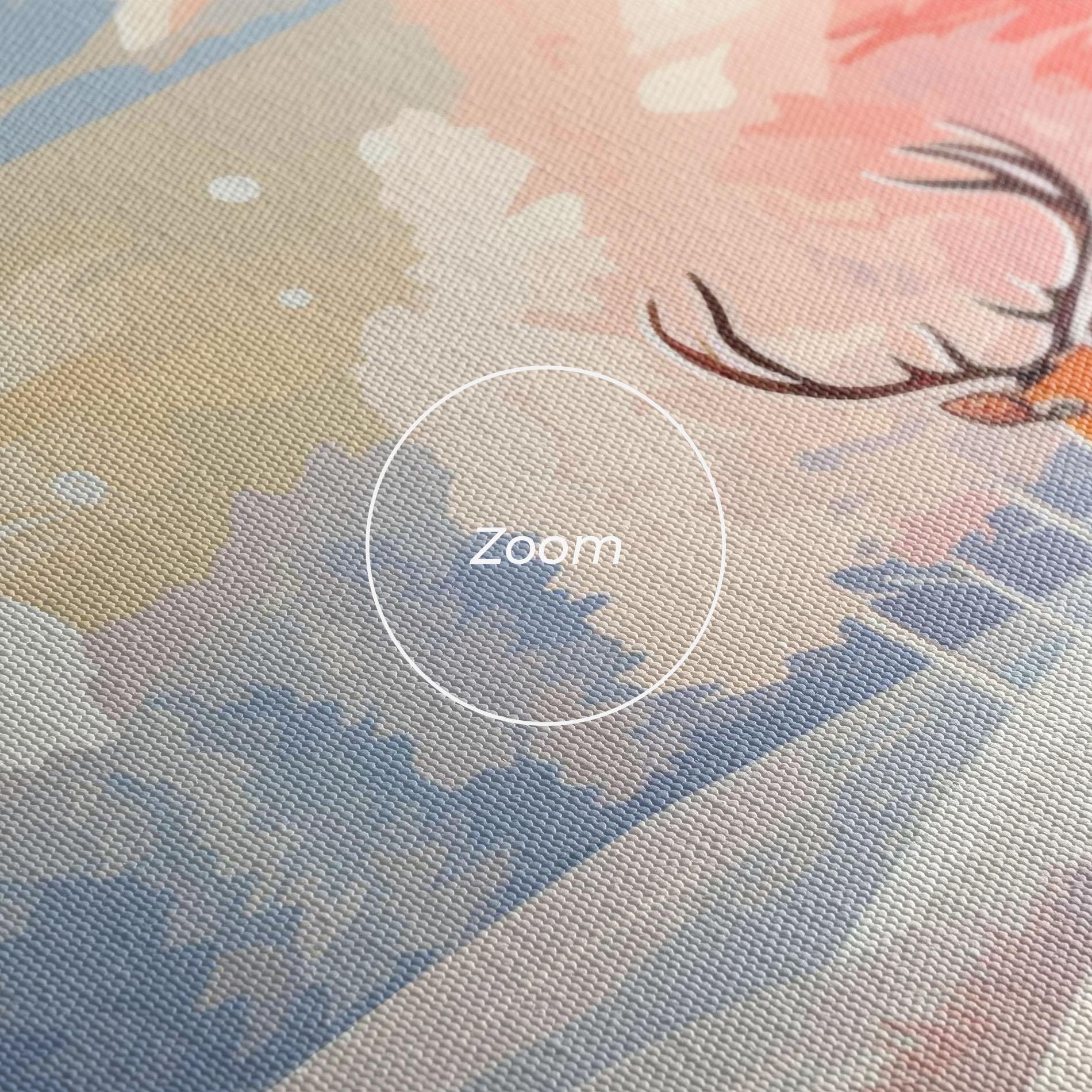 Tablou Canvas Winter Deer Art mockup 3