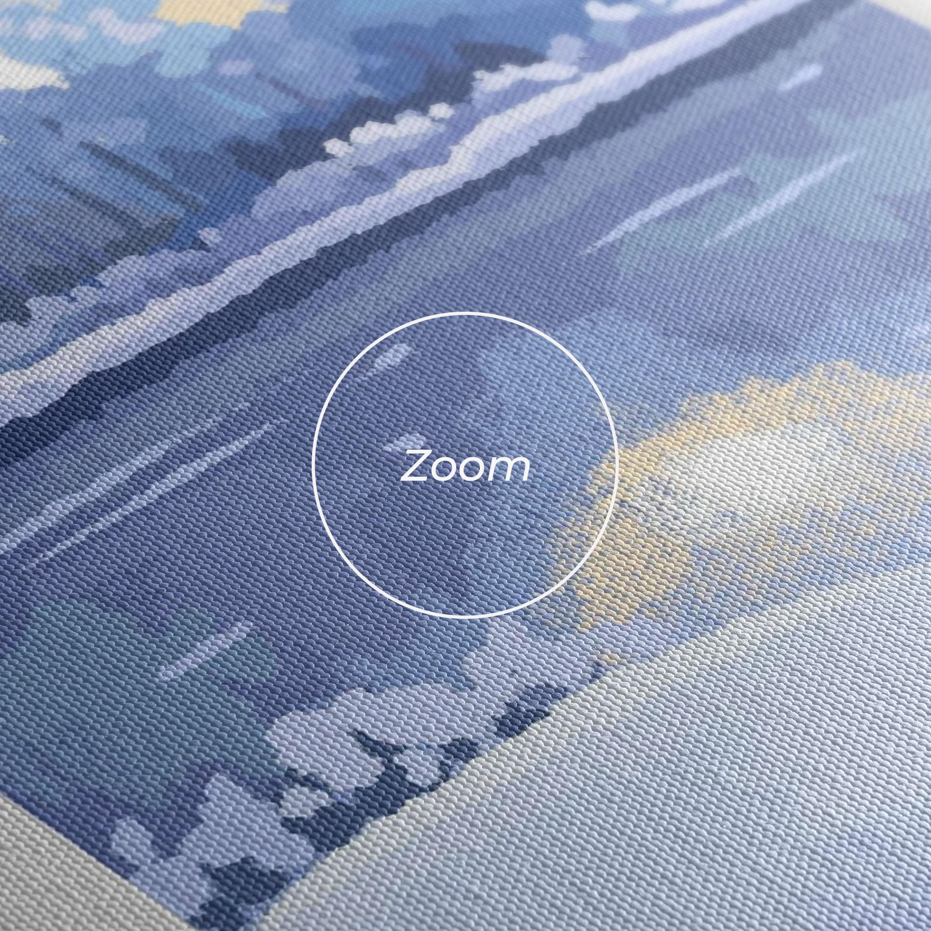 Tablou Canvas Winter_landscape_with_forest_and_field_vector_illustration14 mockup 3