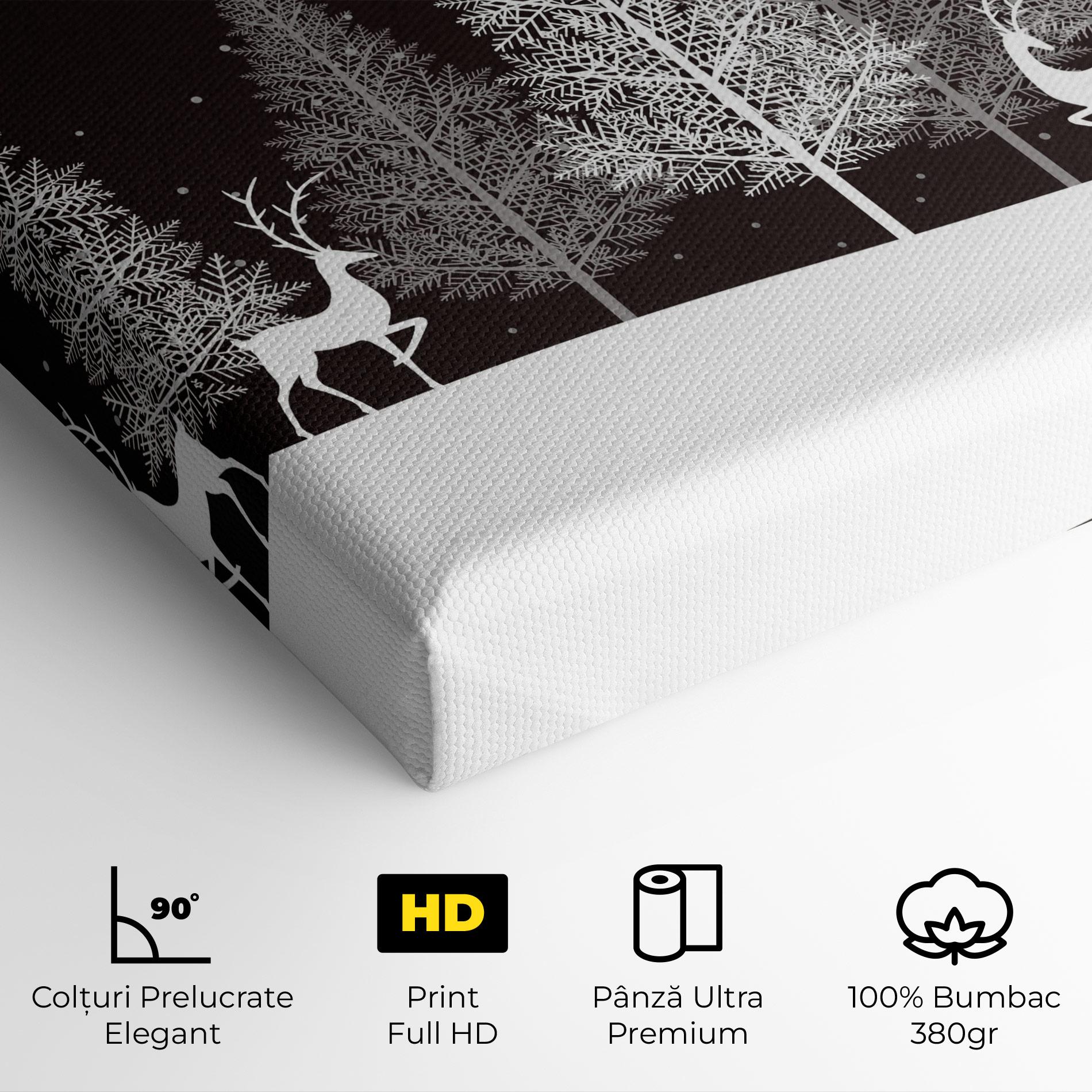 Tablou Canvas Brown Sky Winter mockup 4