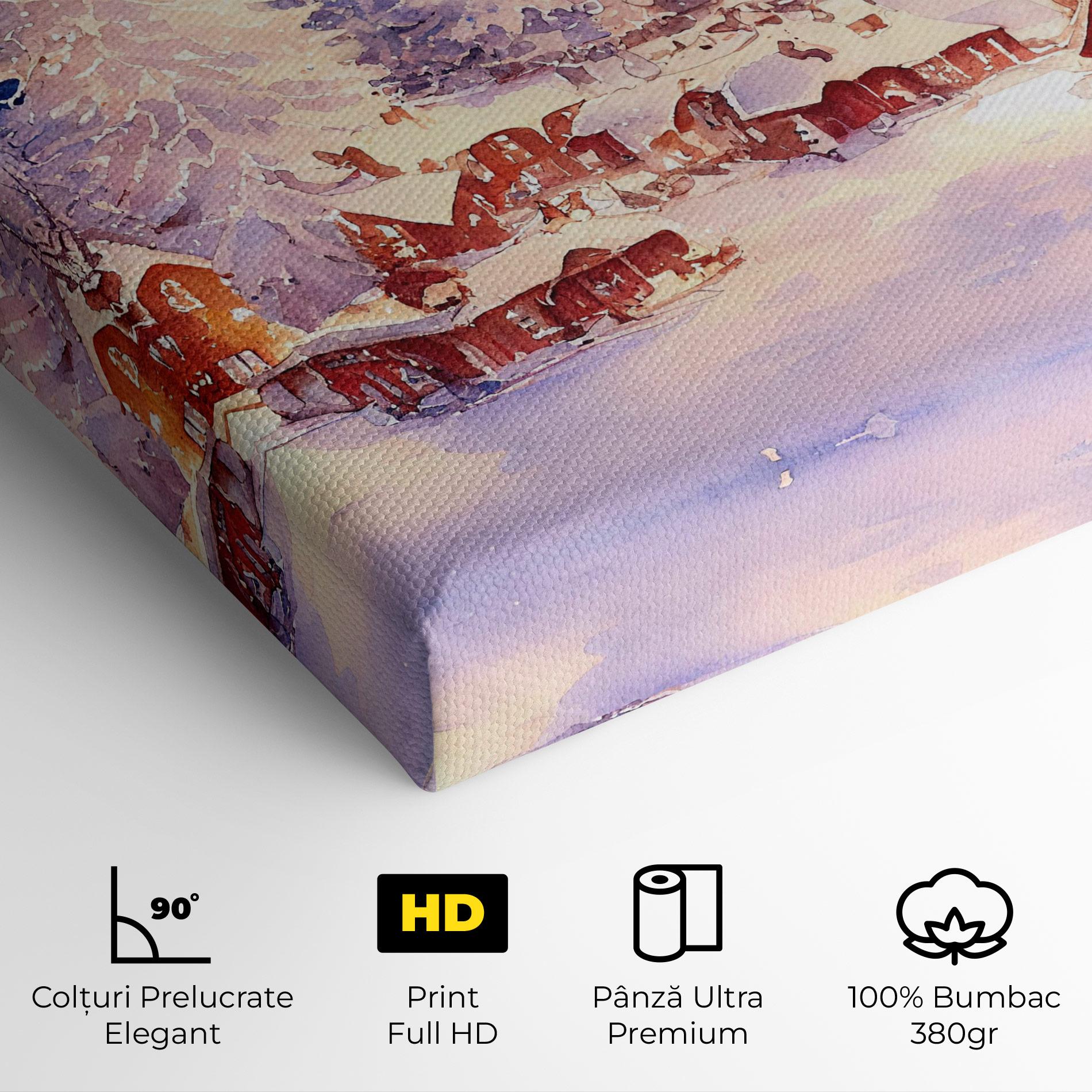 Tablou Canvas Snow Falling Painting mockup 4