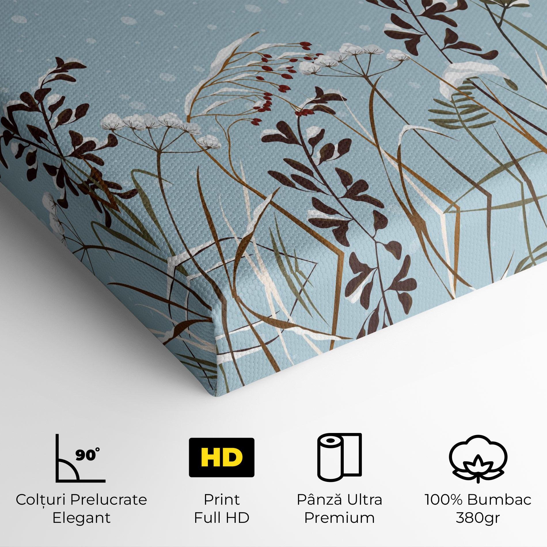 Tablou Canvas Snow Plants mockup 4