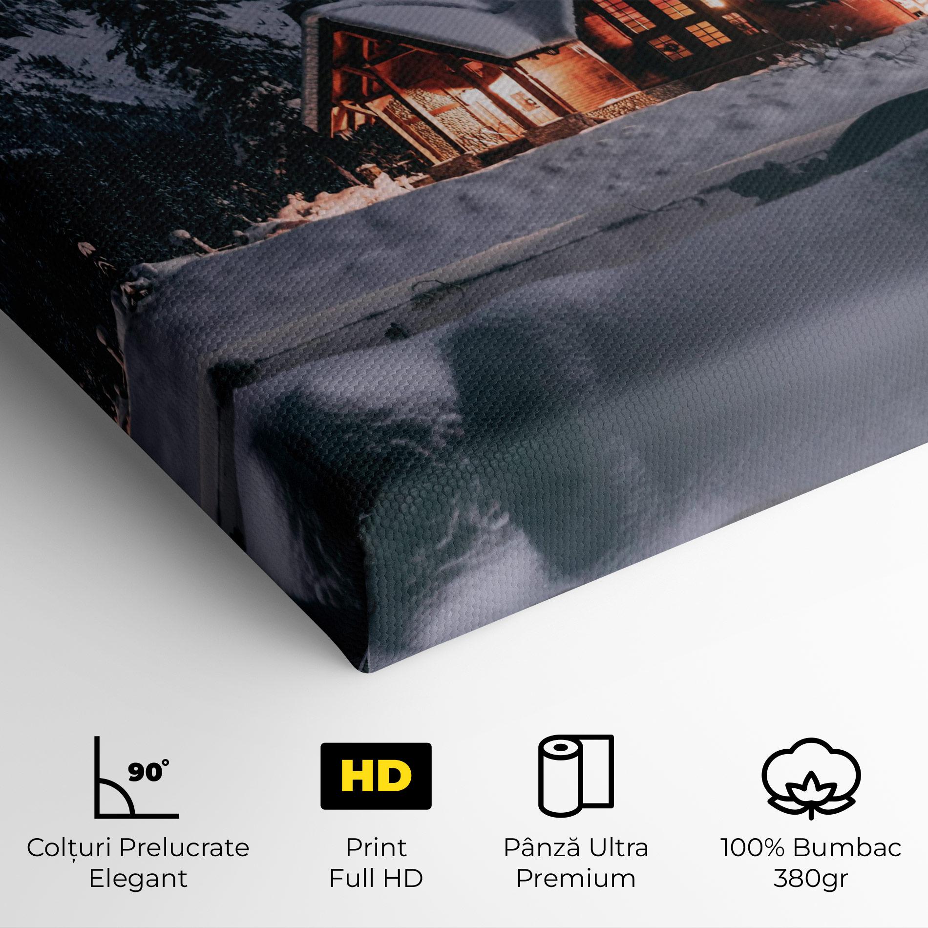 Tablou Canvas Winter House mockup 4