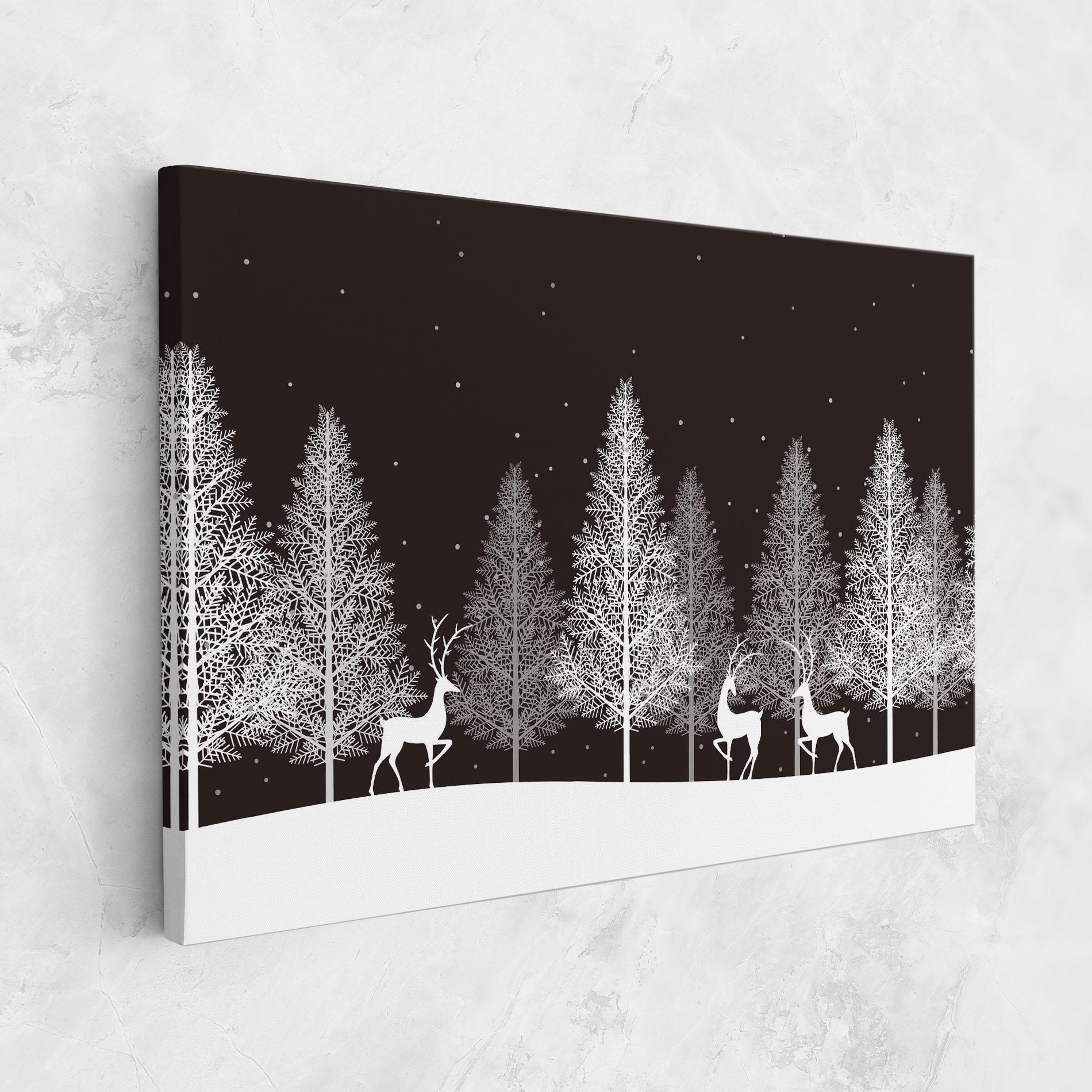 Tablou Canvas Brown Sky Winter mockup 1