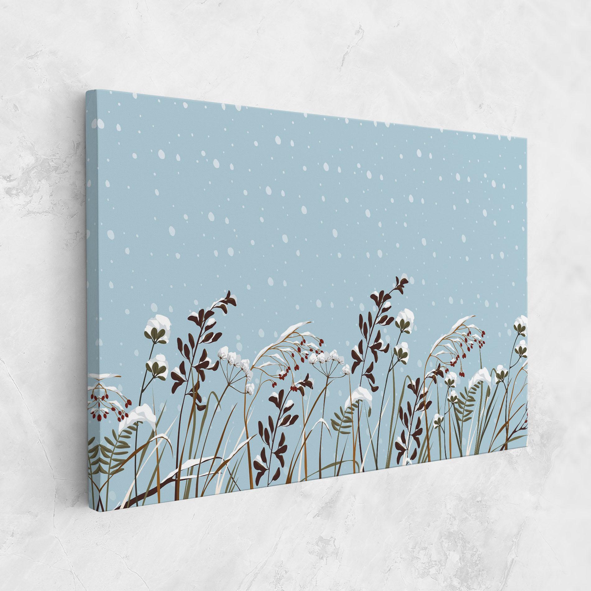 Tablou Canvas Snow Plants mockup 1
