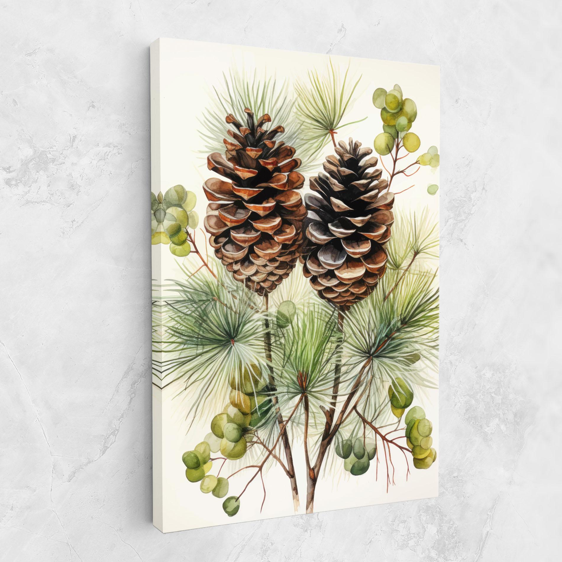 Tablou Canvas Brown Cones mockup 1