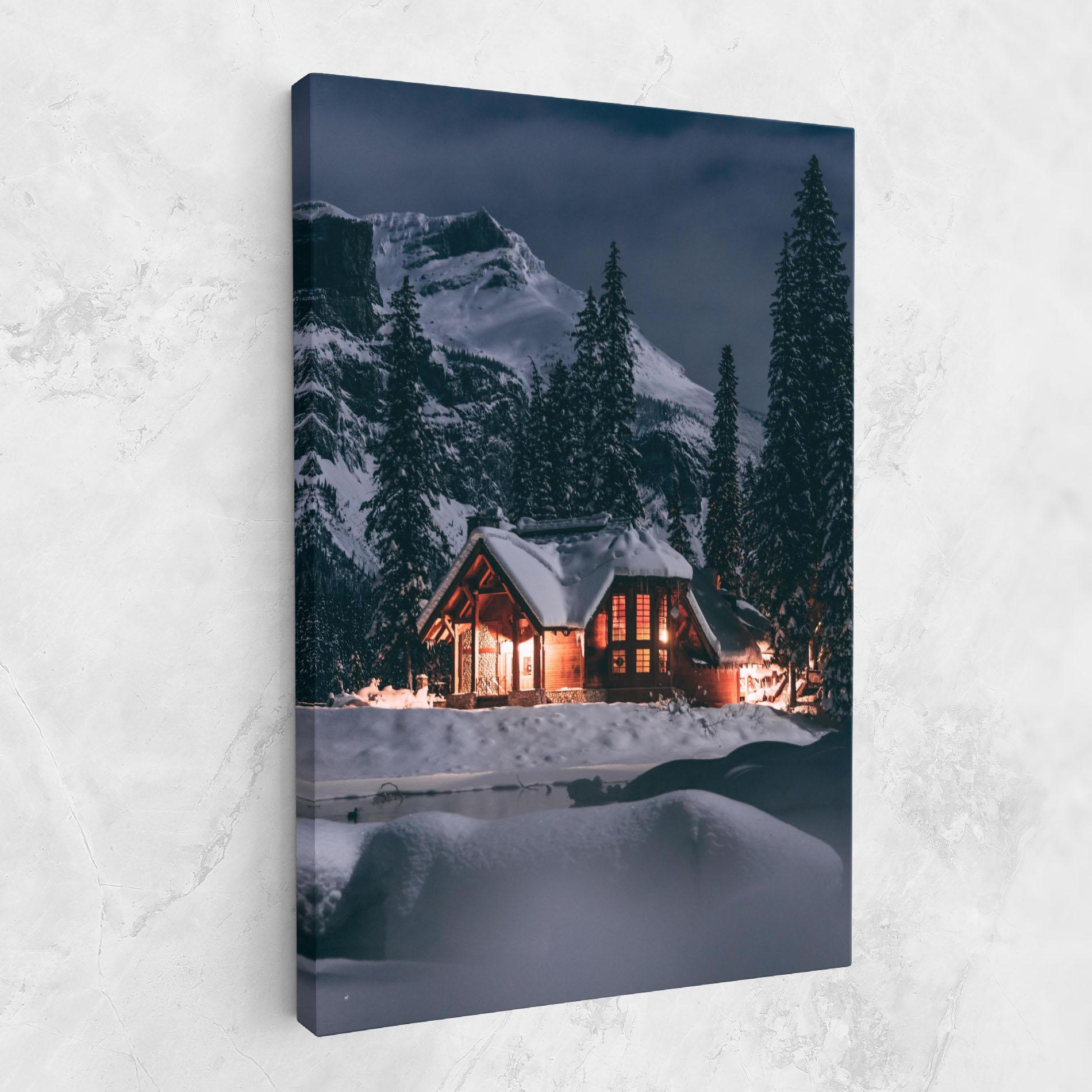 Tablou Canvas Winter House mockup 1