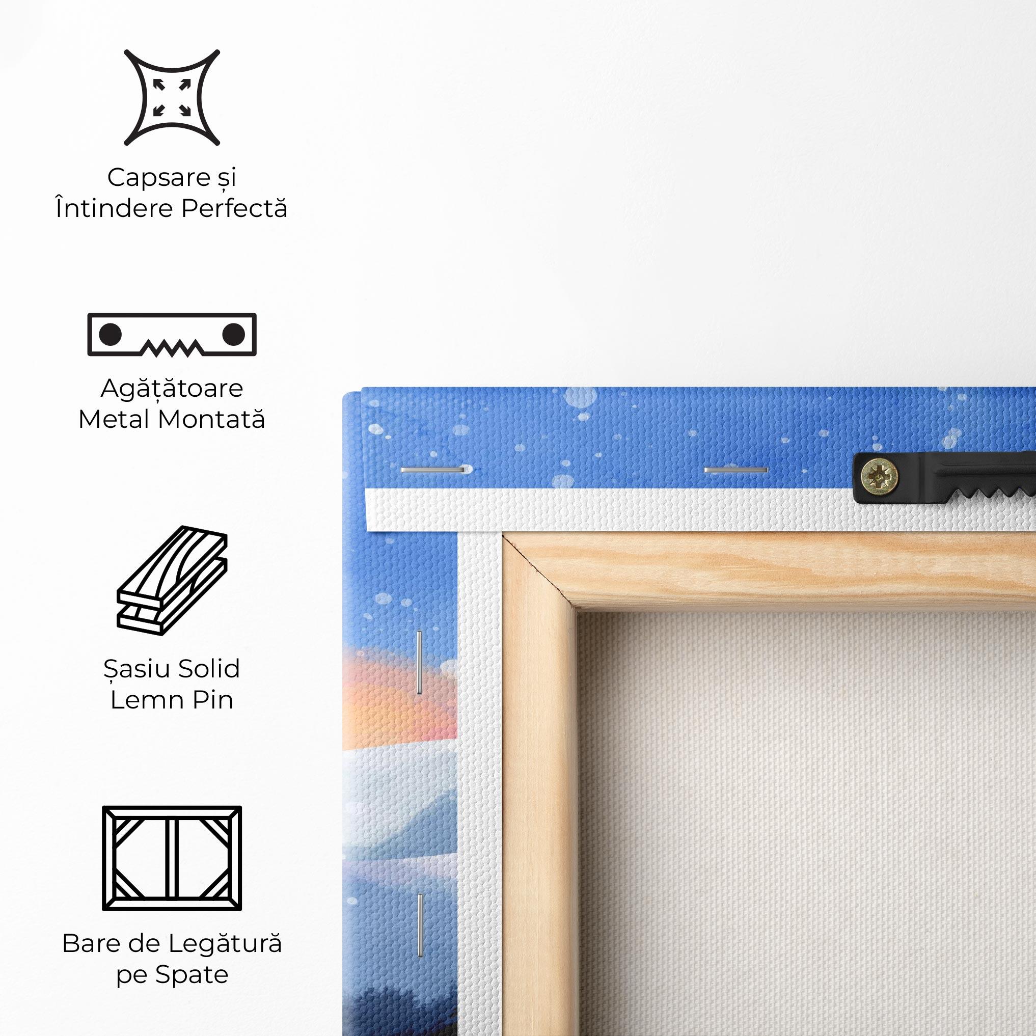 Tablou Canvas Mountain Snow Art mockup 5