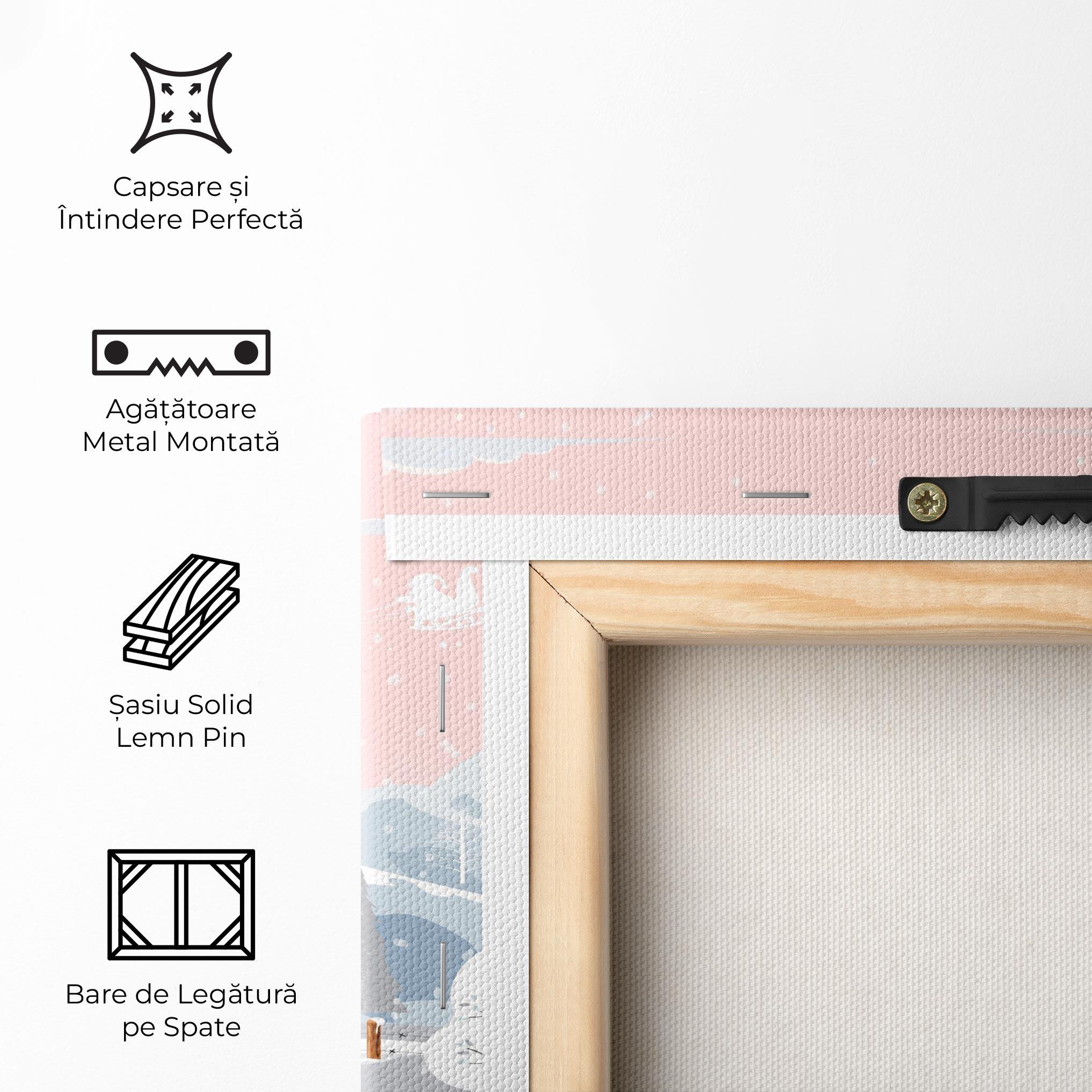 Tablou Canvas Pink Sky Winter mockup 5