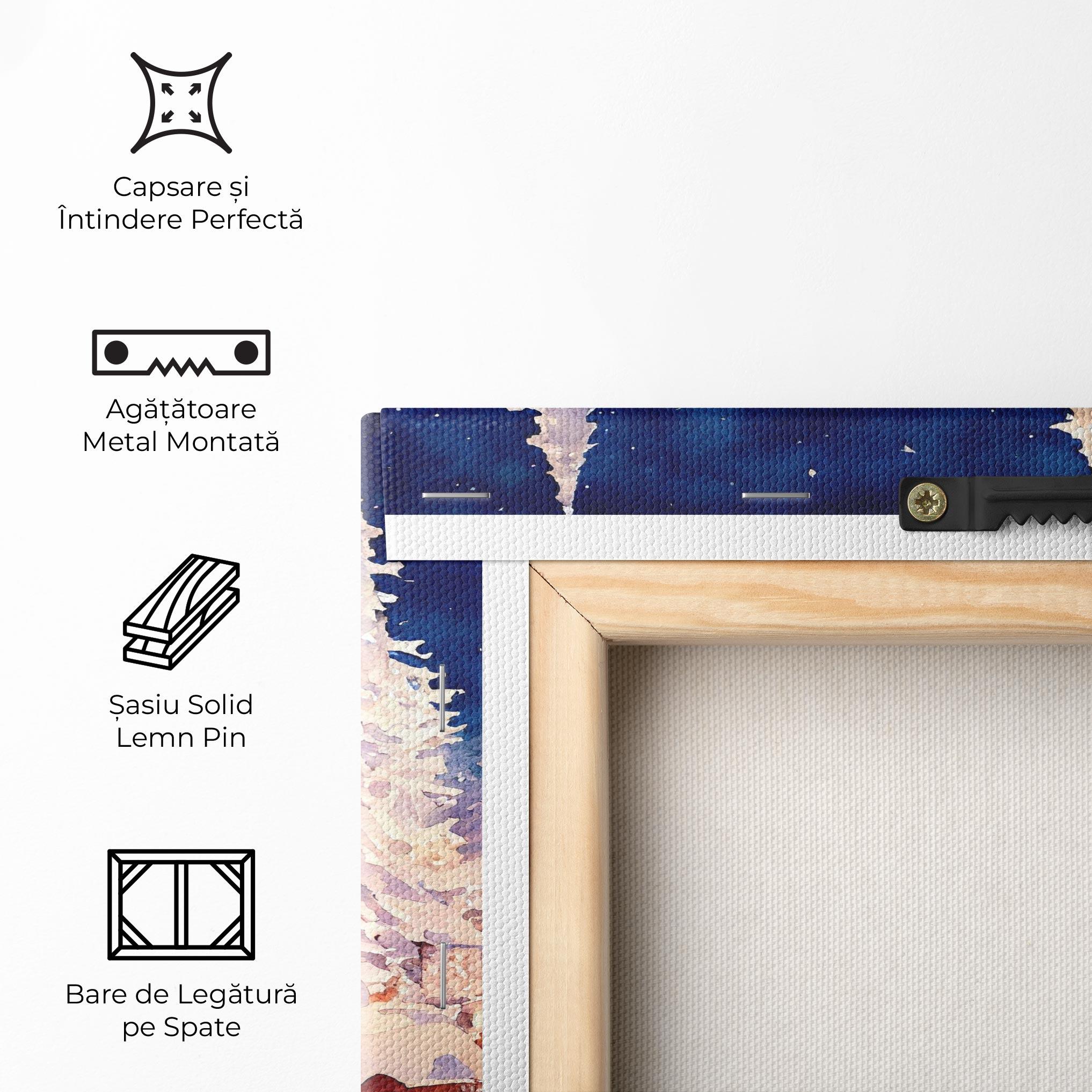 Tablou Canvas Snow Falling Painting mockup 5