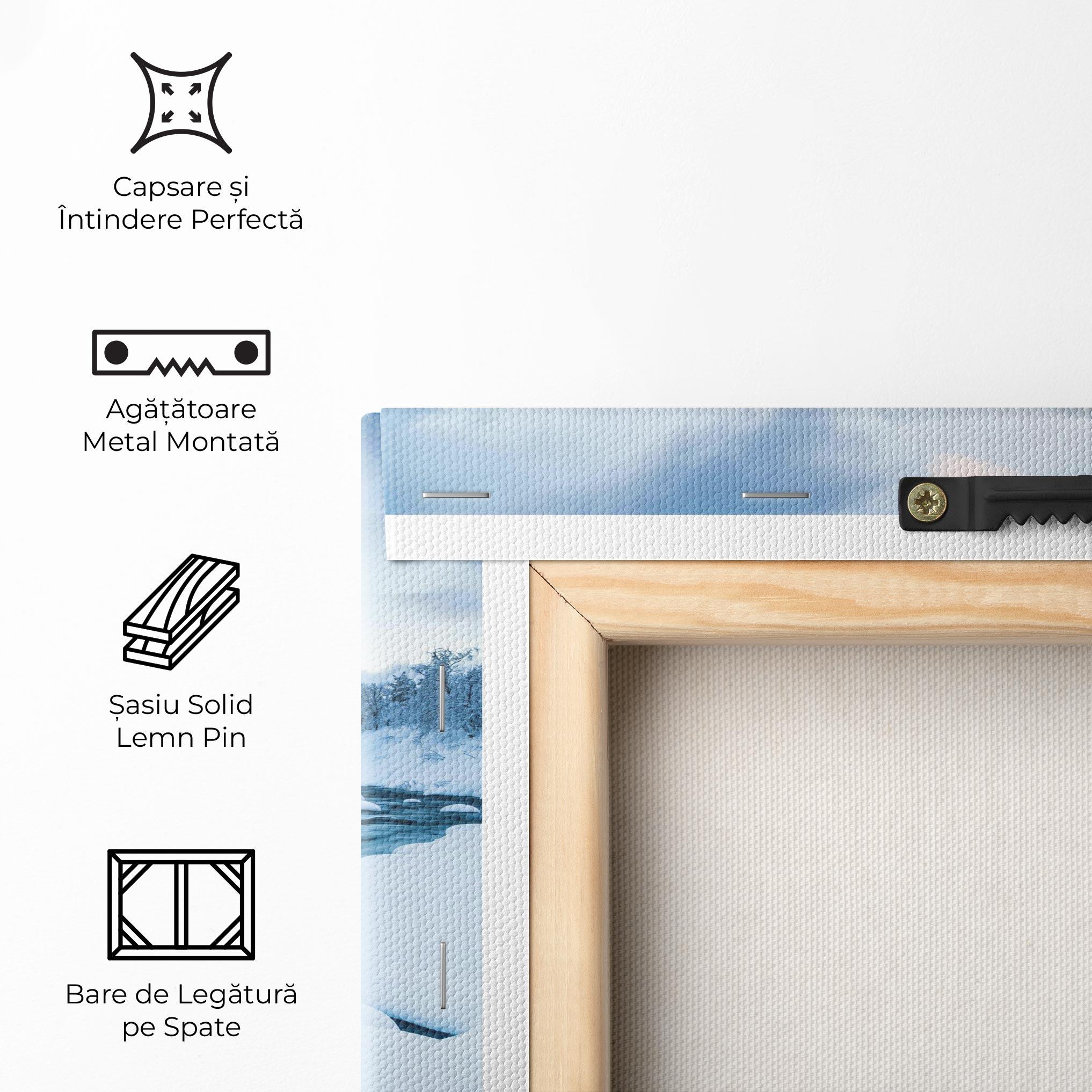 Tablou Canvas Winter River mockup 5