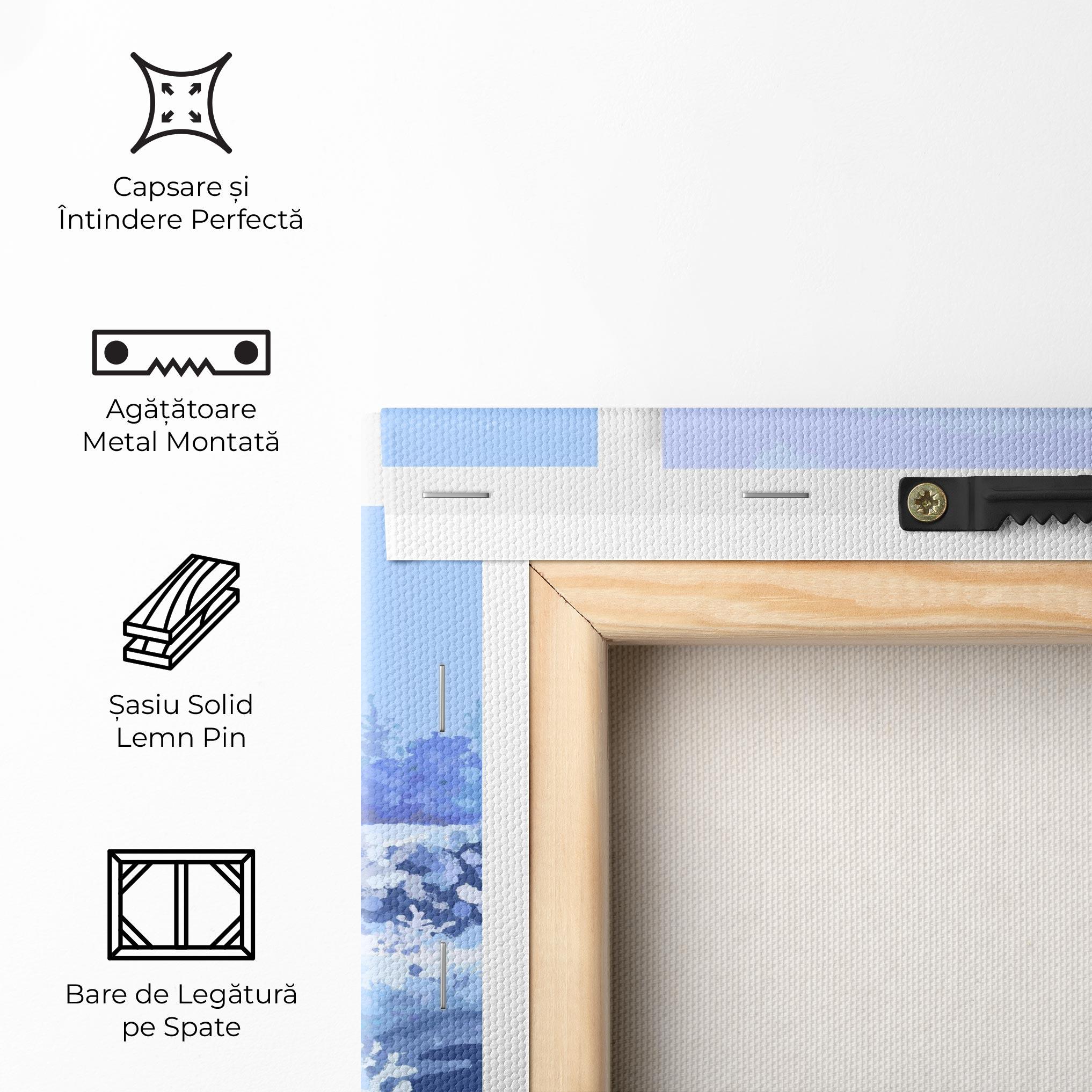 Tablou Canvas Winter_landscape_with_forest_and_field_vector_illustration14 mockup 5