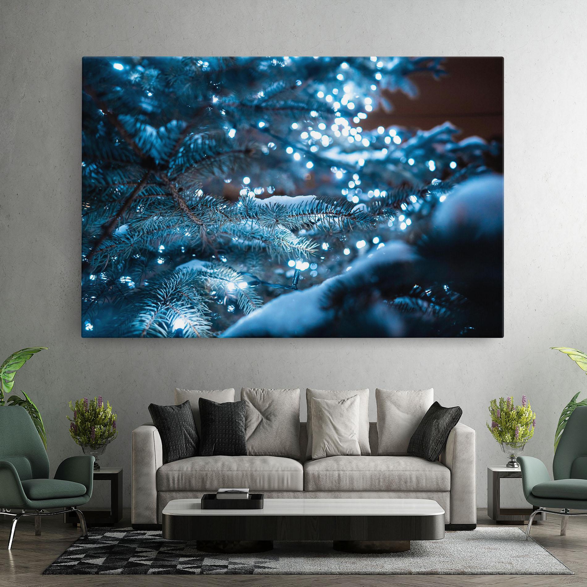 Tablou Canvas Blue Christmas Tree mockup 7