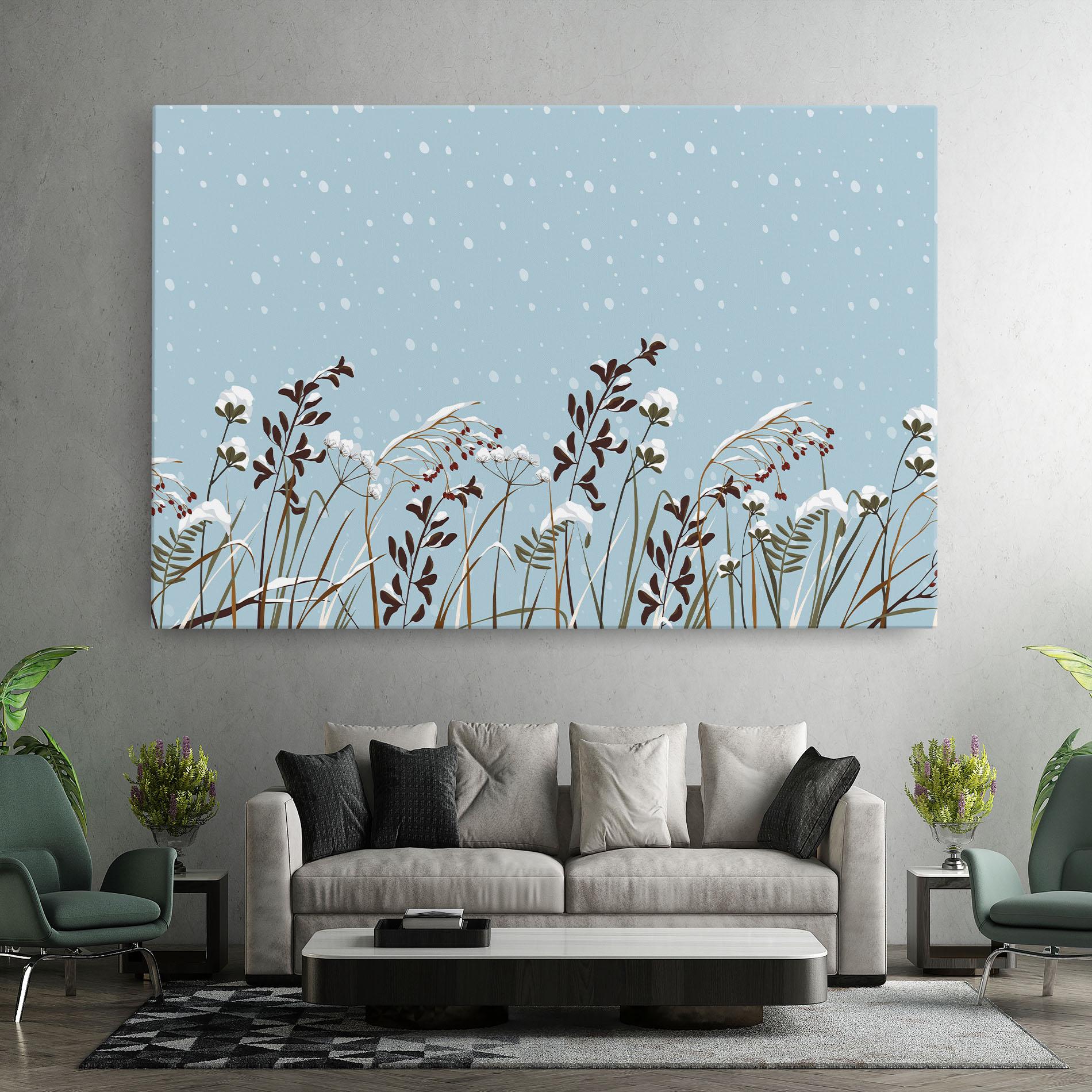 Tablou Canvas Snow Plants mockup 7