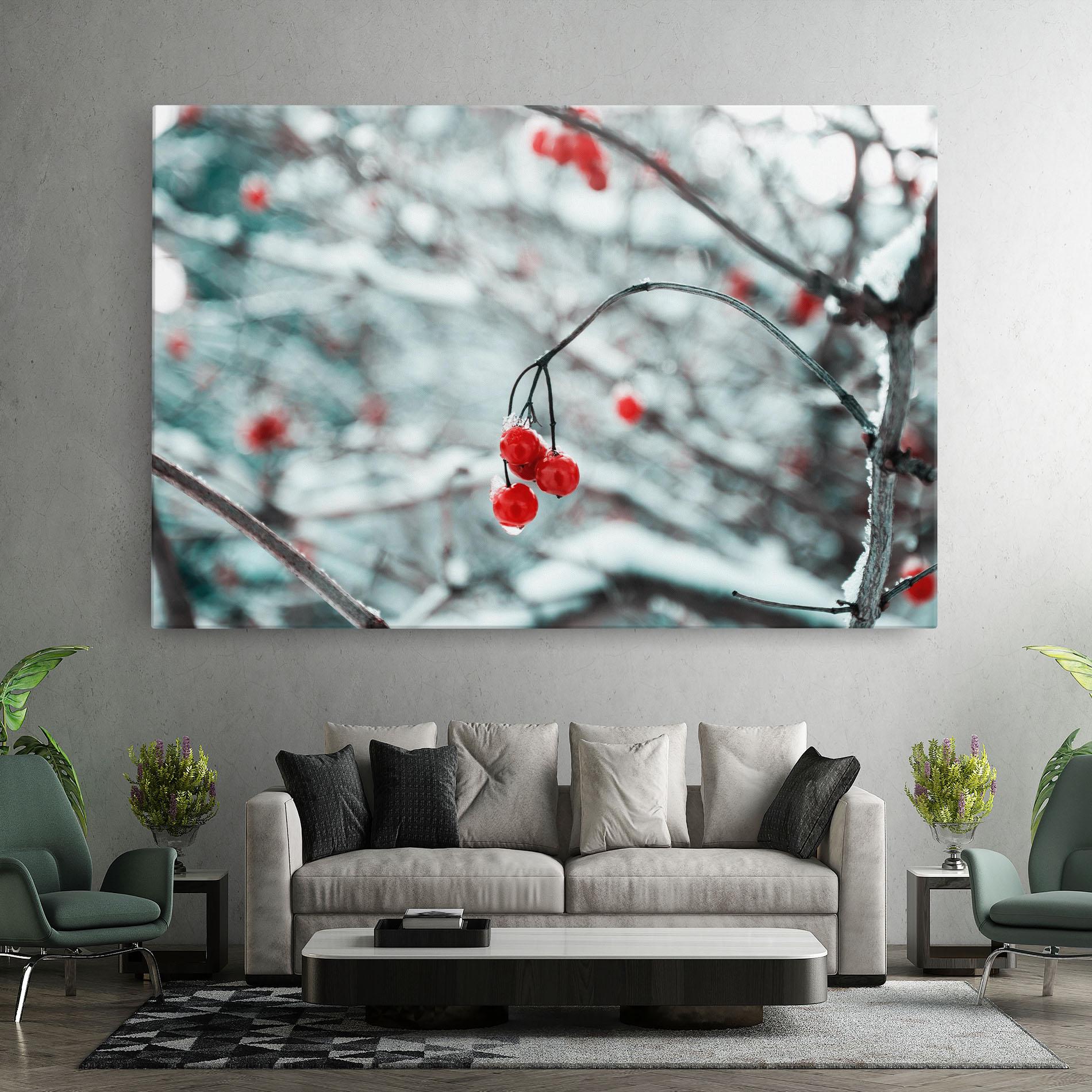 Tablou Canvas Snow Red Fruits mockup 7