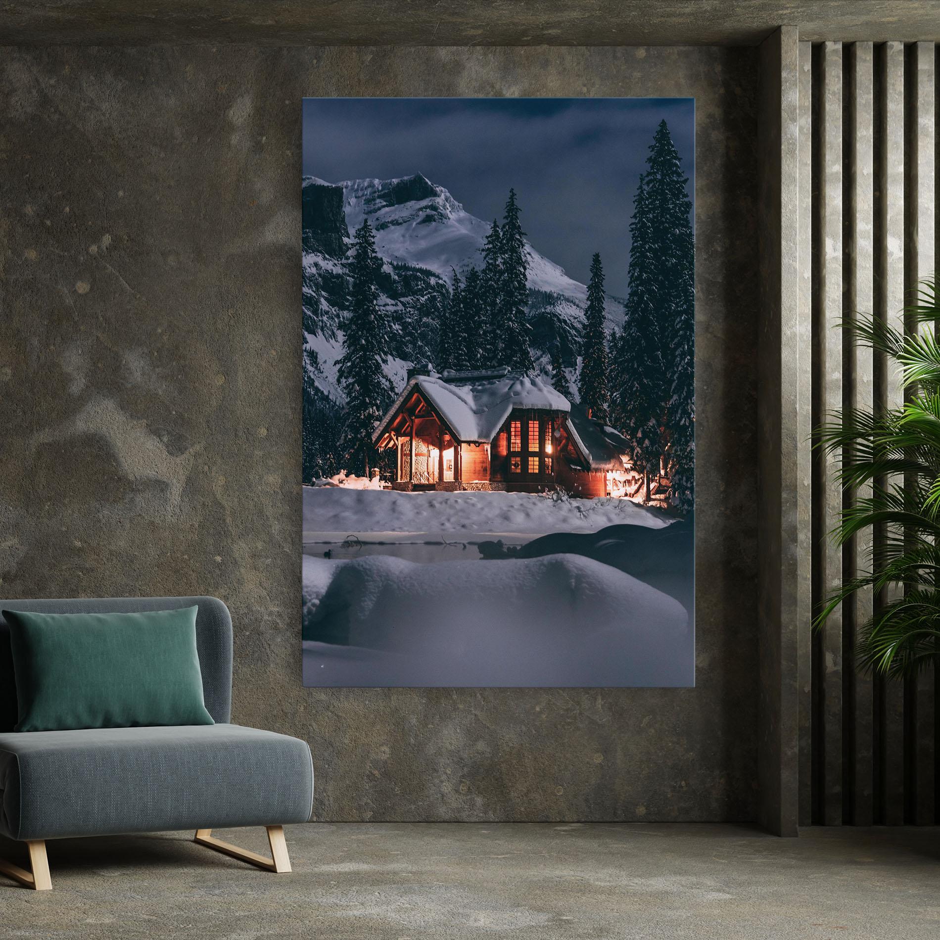 Tablou Canvas Winter House mockup 7