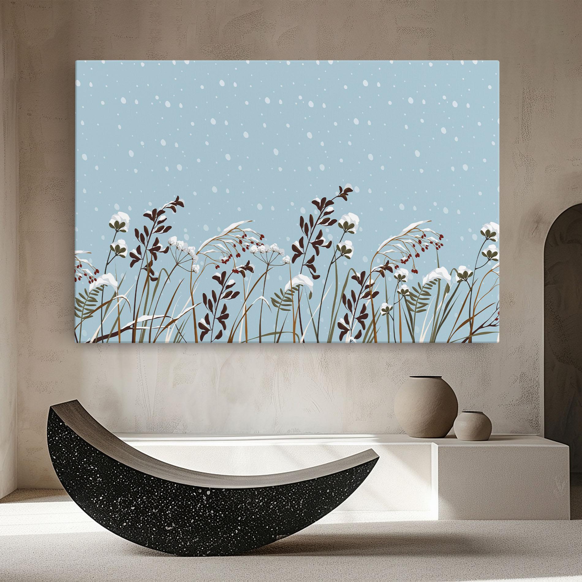 Tablou Canvas Snow Plants mockup 8