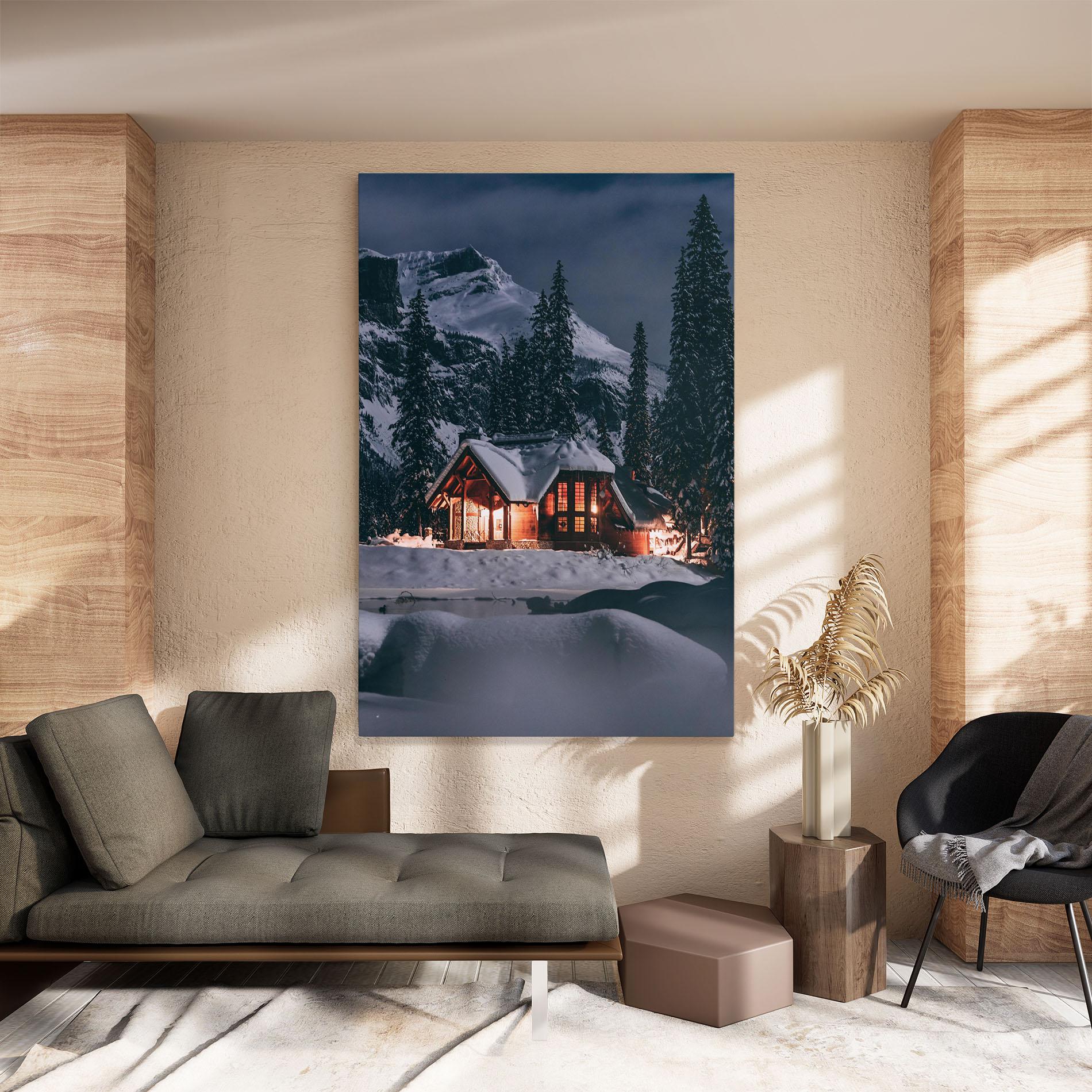 Tablou Canvas Winter House mockup 8