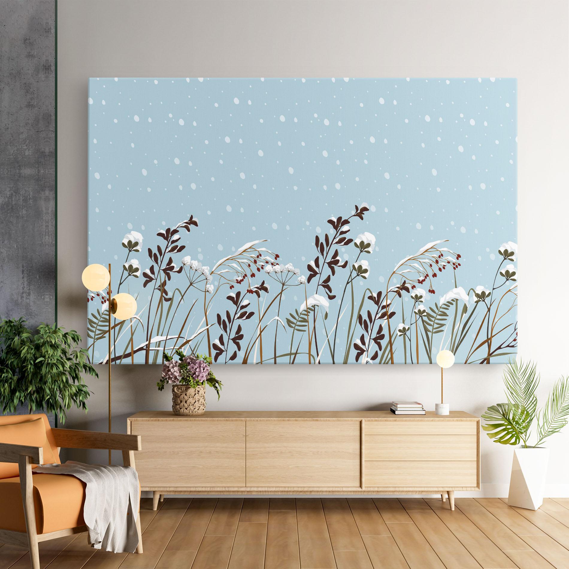 Tablou Canvas Snow Plants mockup 9