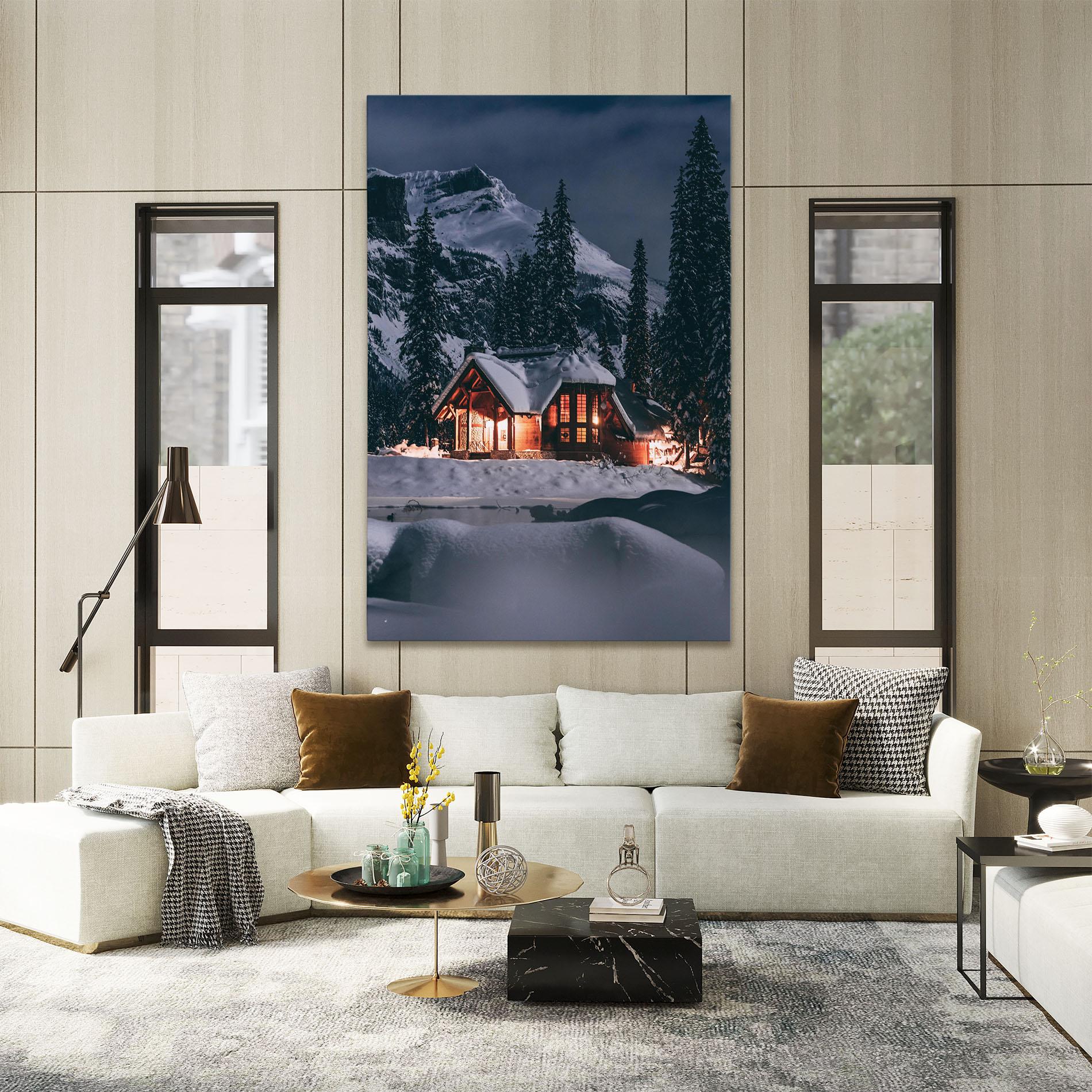 Tablou Canvas Winter House mockup 2