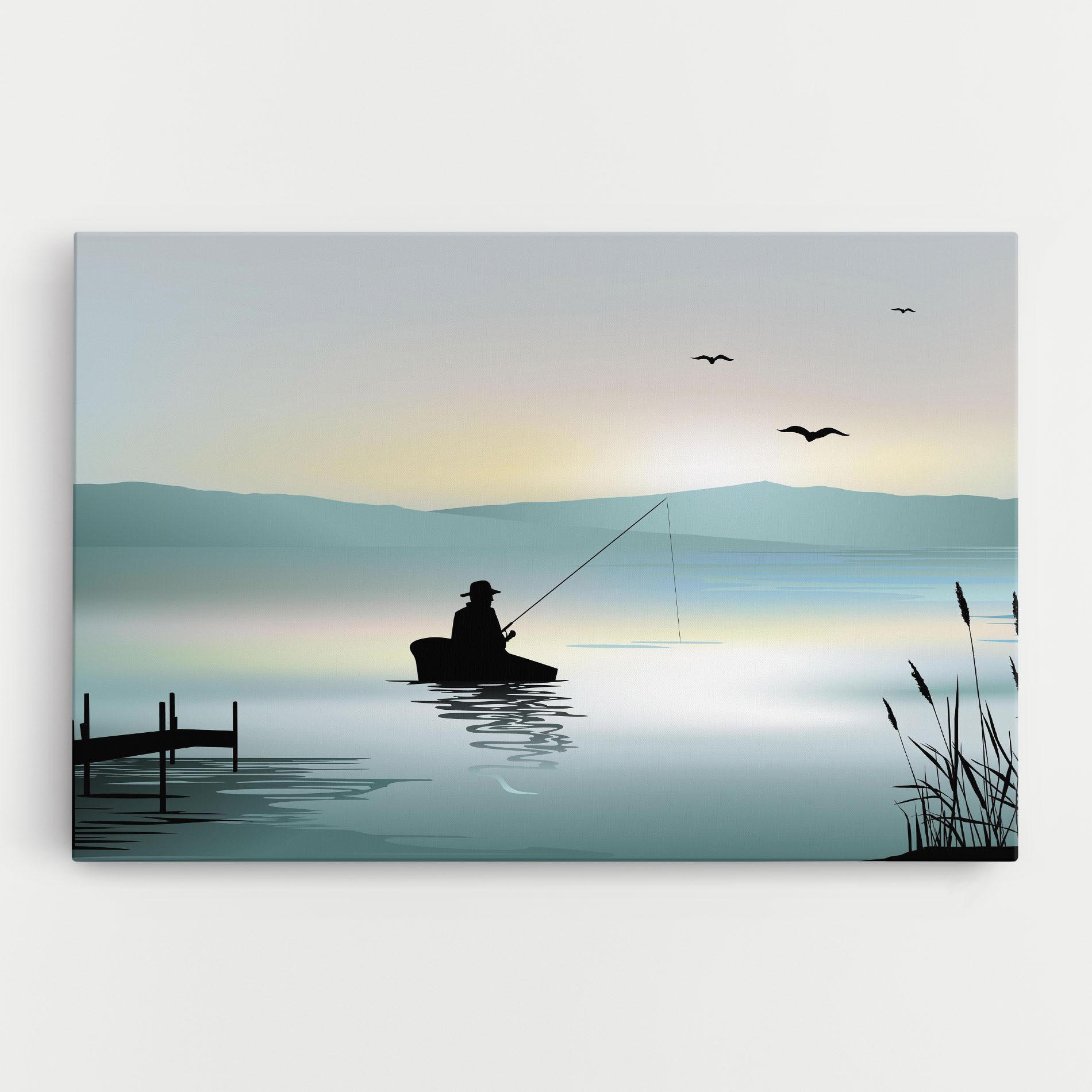 Tablou Canvas Fishman Lake View mockup 0