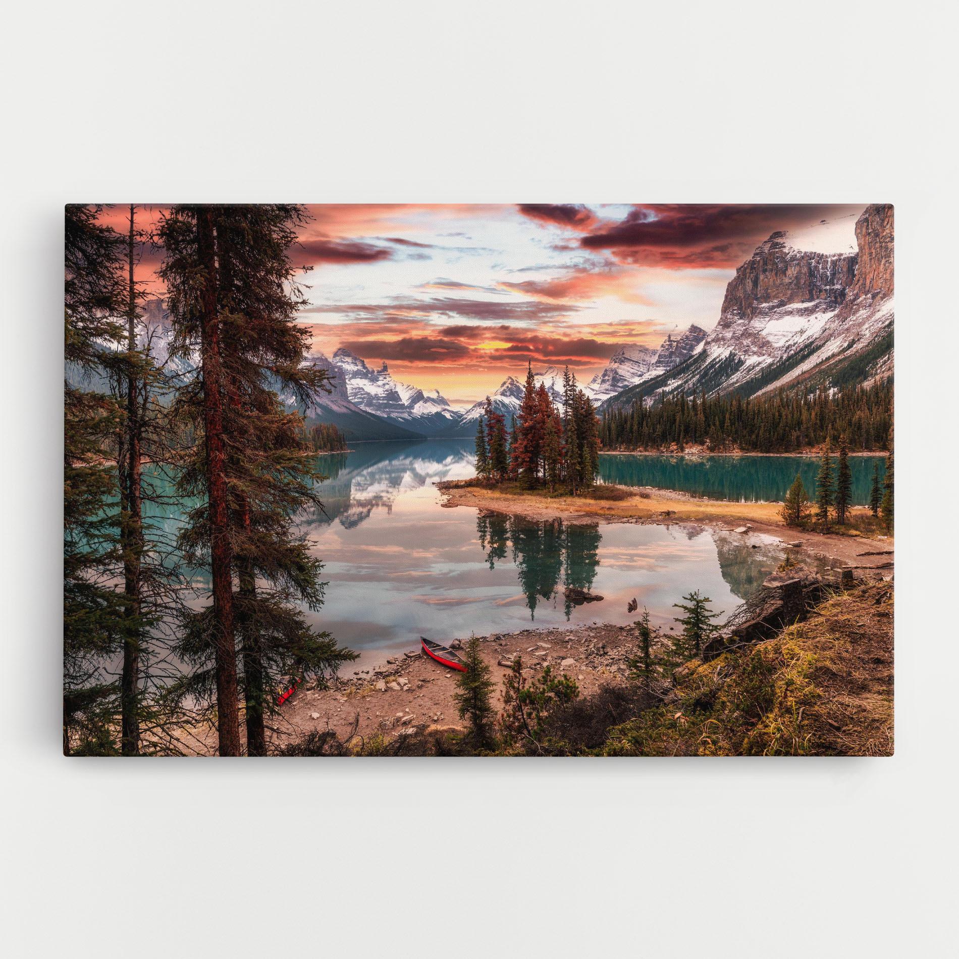 Tablou Canvas Sunset Lake View mockup 0