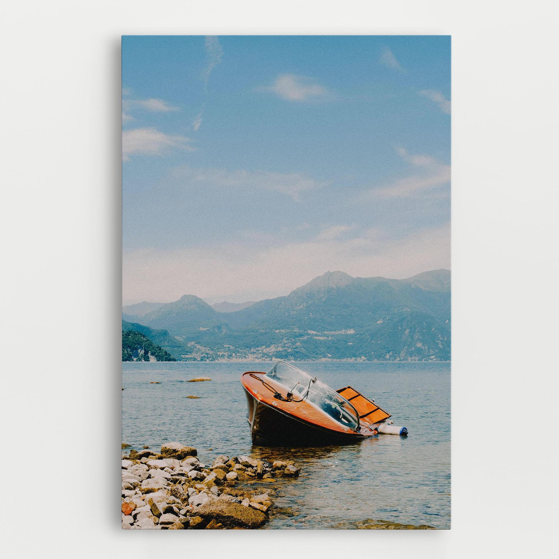 Tablou Canvas Boat On The Lake mockup 0