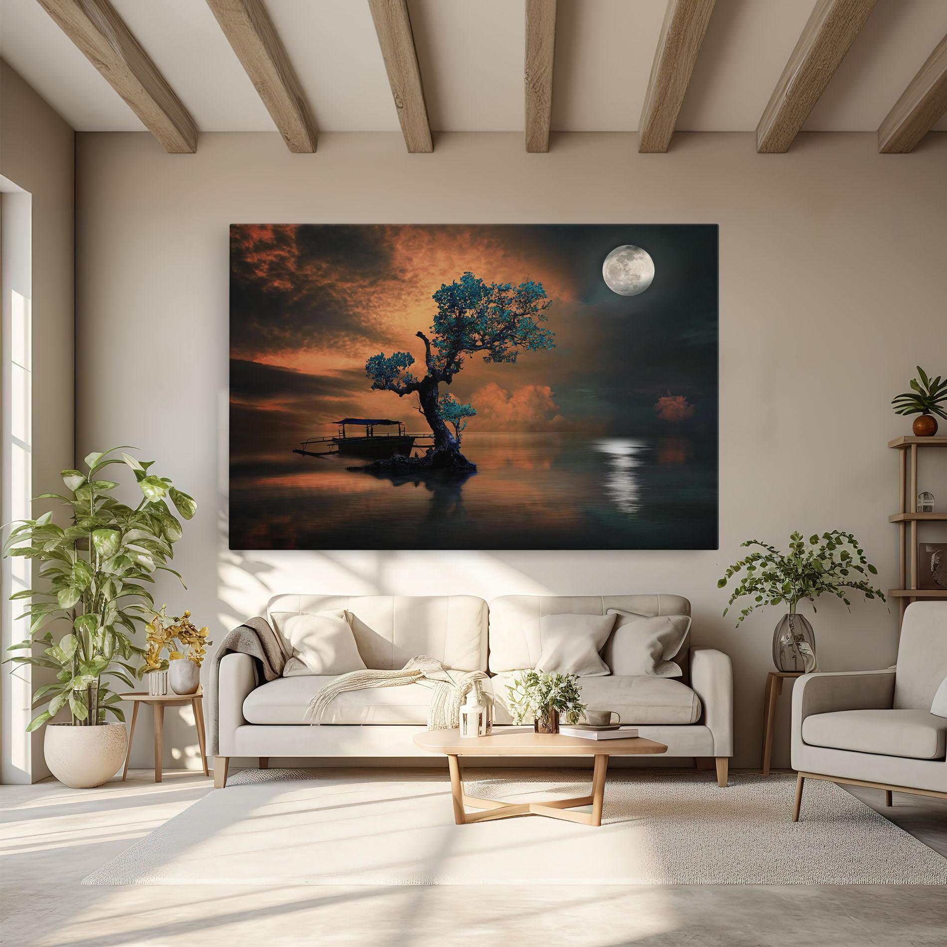 Tablou Canvas Blue Tree mockup 6