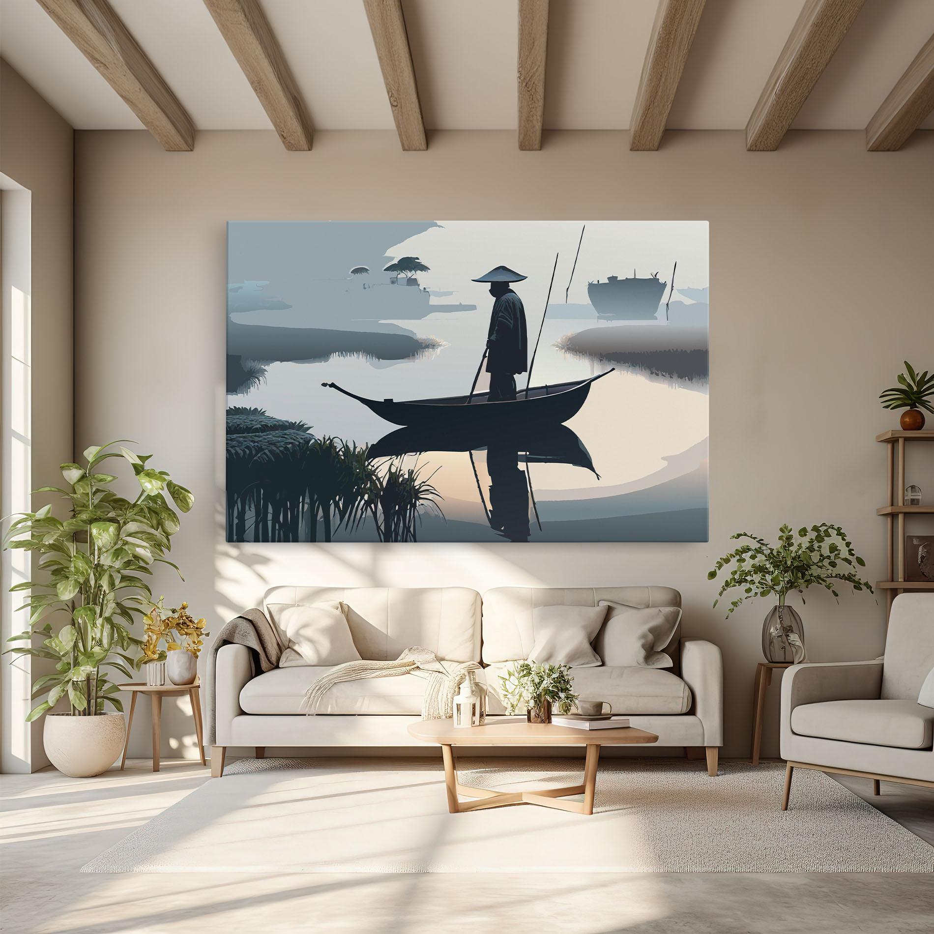 Tablou Canvas Japan Fisherman mockup 6