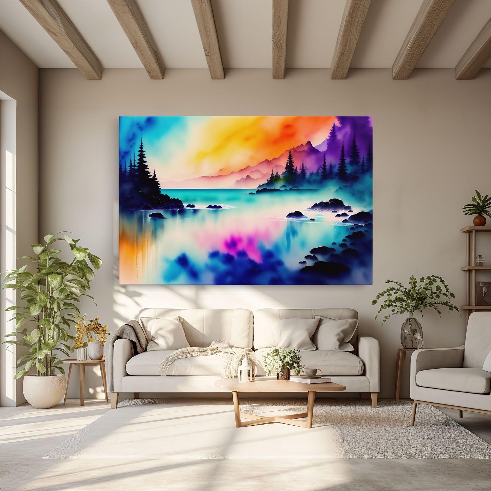 Lake Painting mockup 6