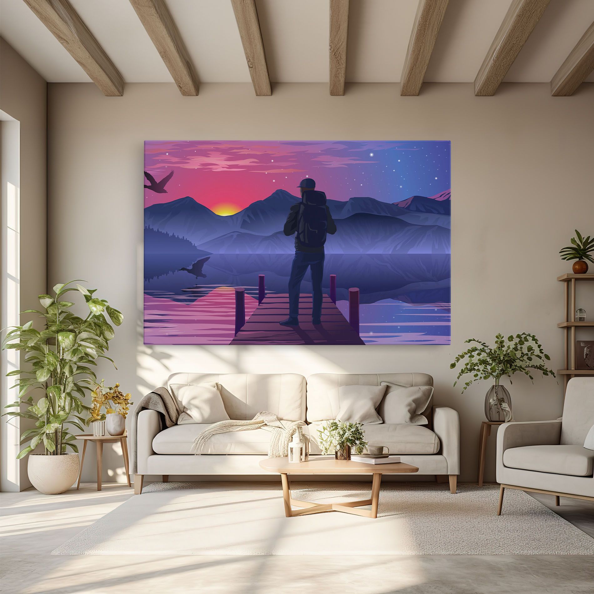 Lake Pink Night mockup 6