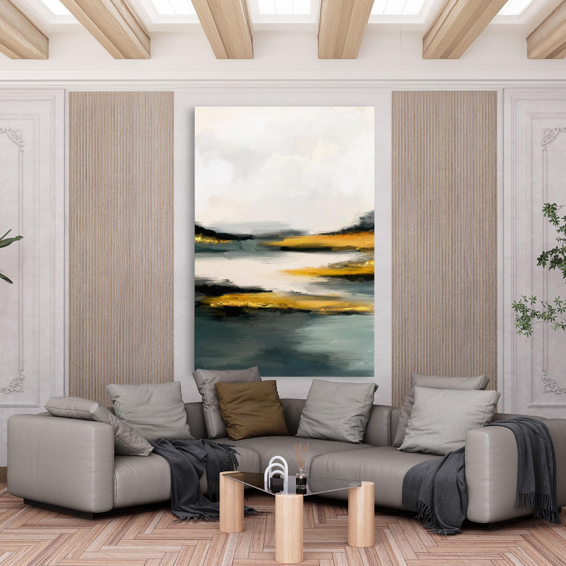 Tablou Canvas Abstract_contemporary_wall_art_with_a_hand_painted_mixed_media_landscape_design_2803 mockup 6
