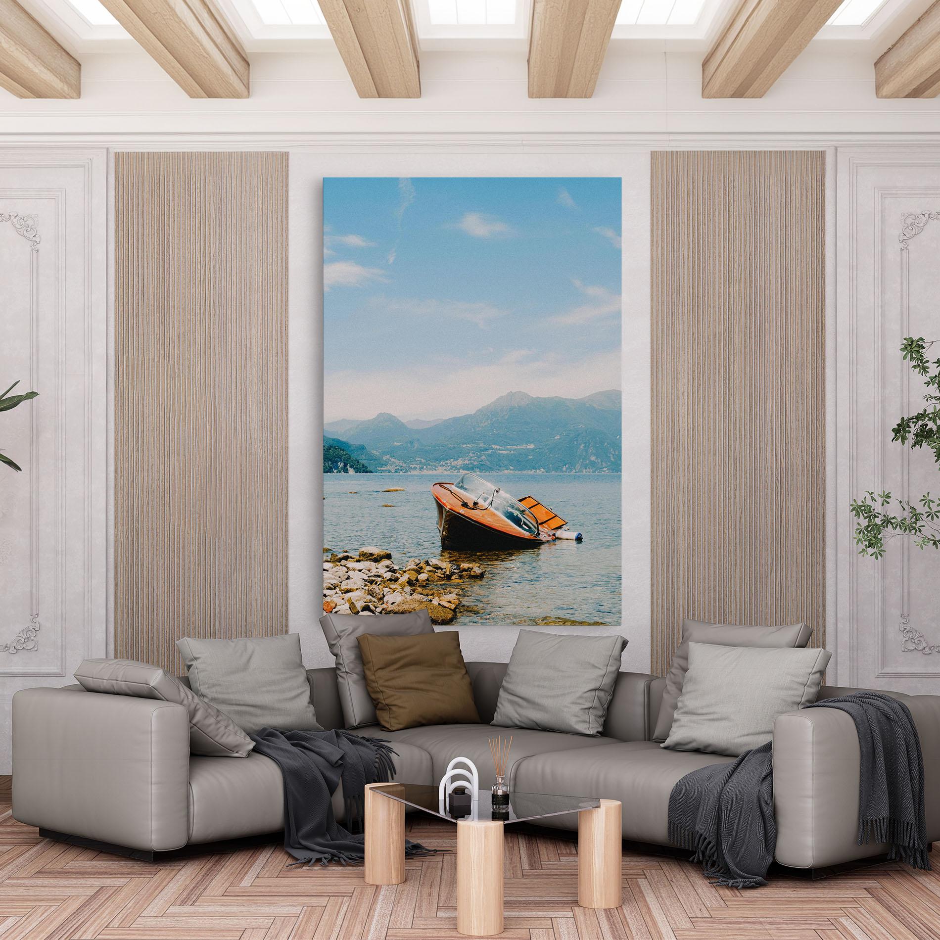 Tablou Canvas Boat On The Lake mockup 6
