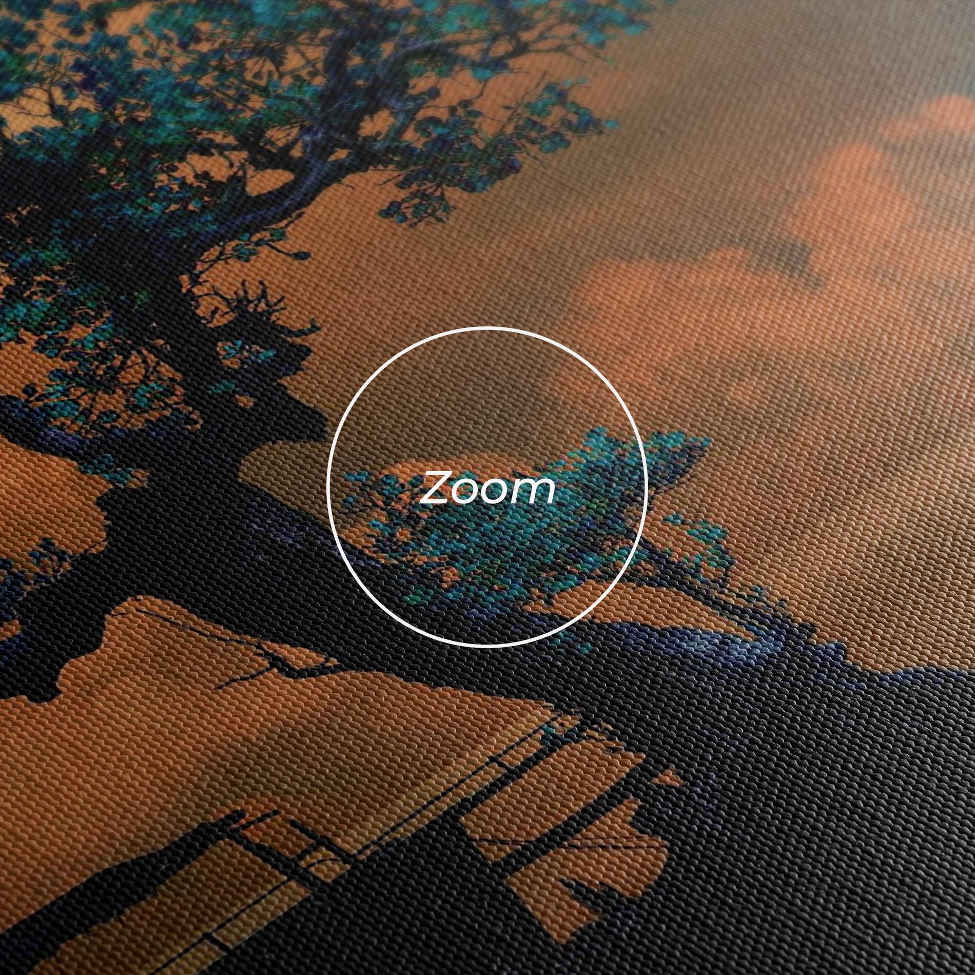 Tablou Canvas Blue Tree mockup 3