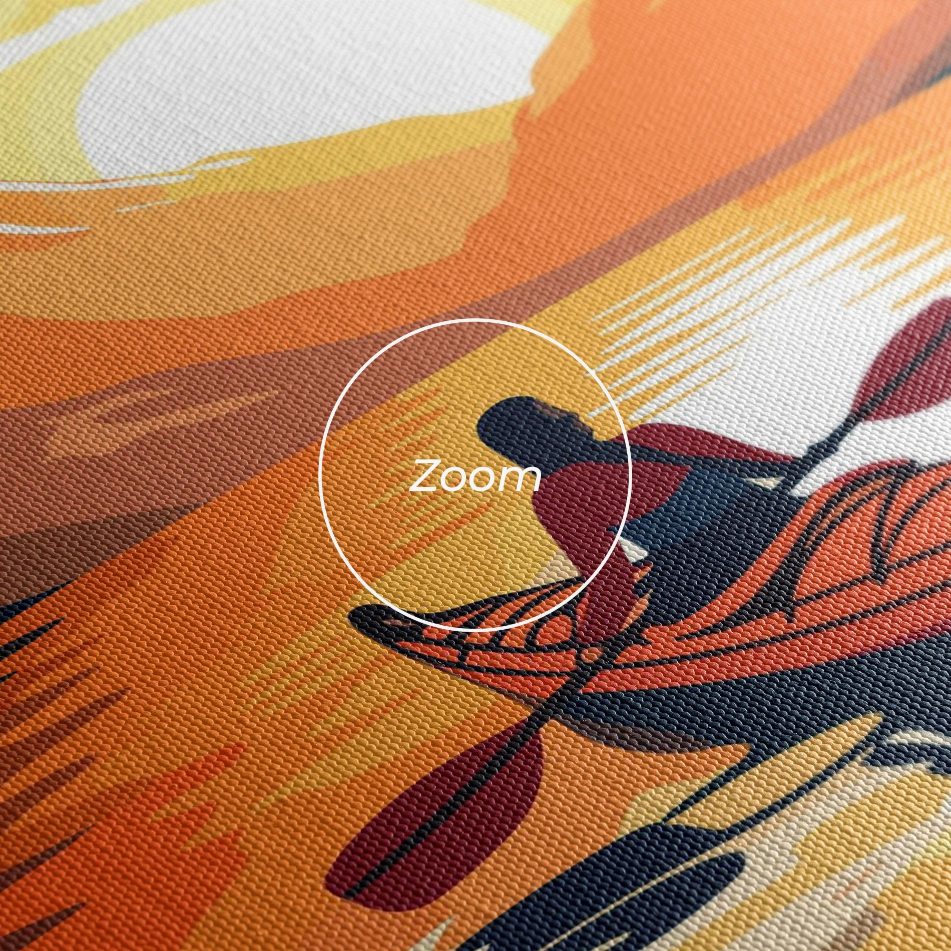 Tablou Canvas Boat Sunset Woman mockup 3