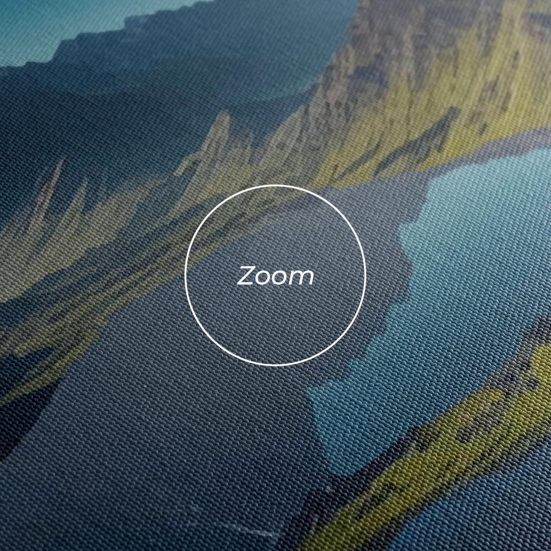 Tablou Canvas Red Flower Lake mockup 3