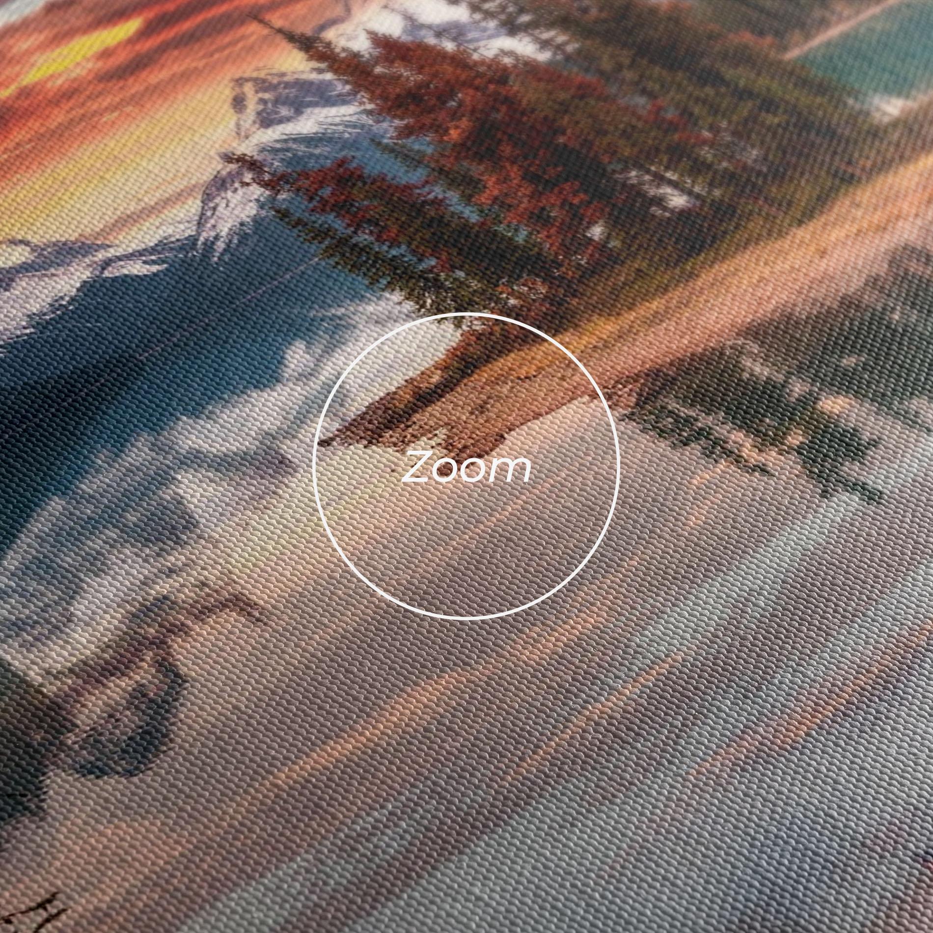 Tablou Canvas Sunset Lake View mockup 3