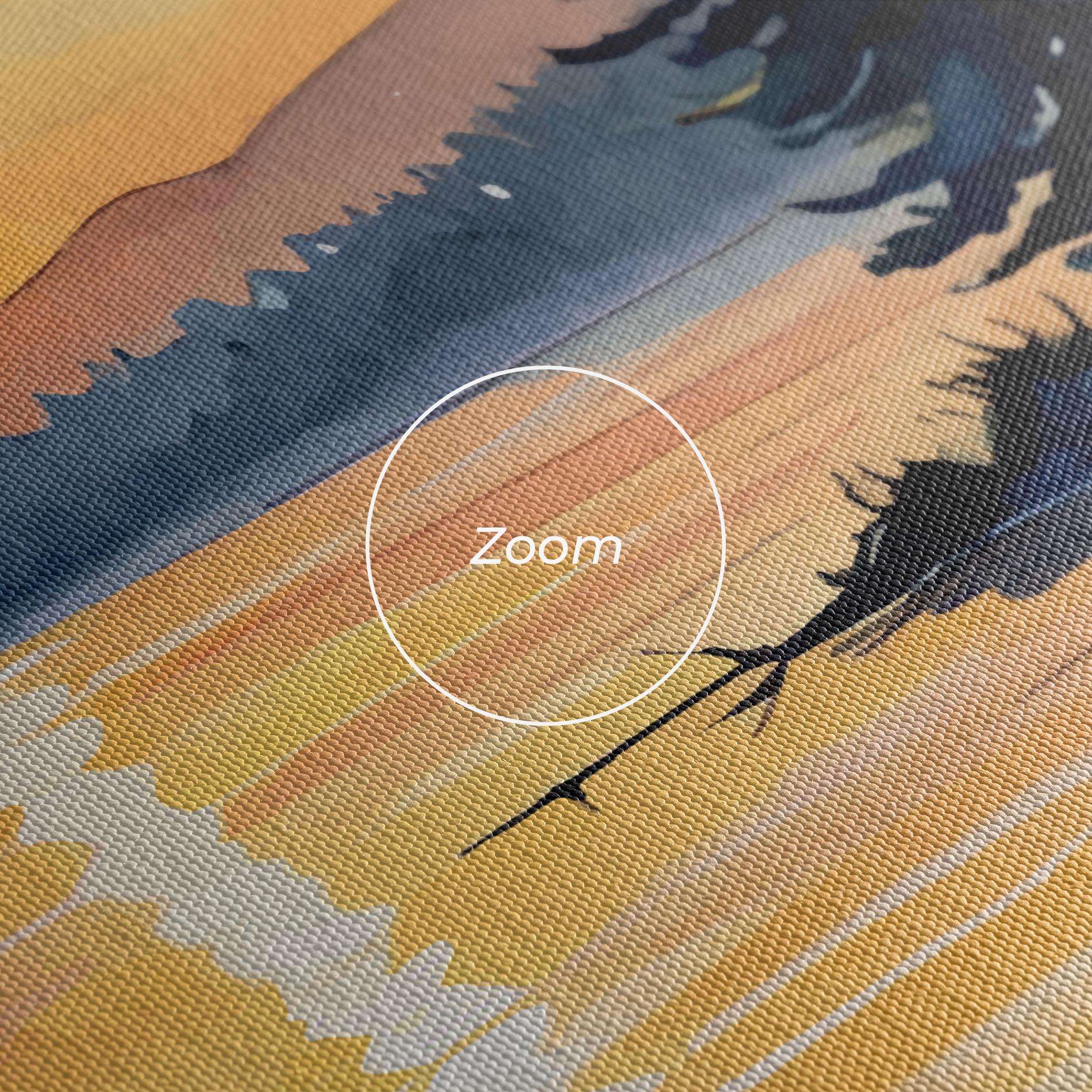 Tablou Canvas Tree Shadow Lake mockup 3