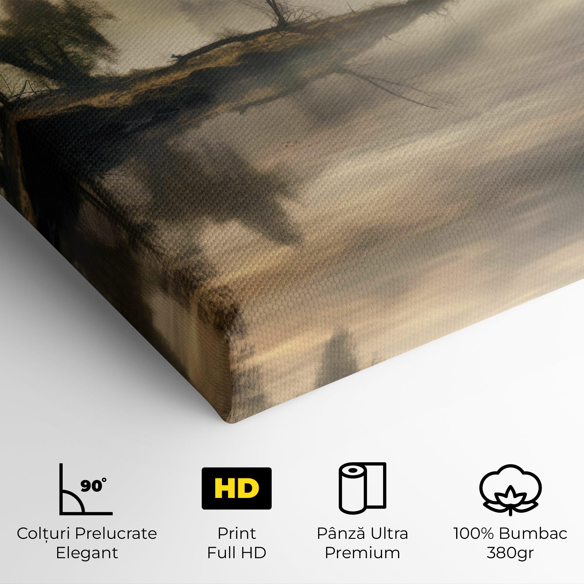 Tablou Canvas Foggy Morning mockup 4