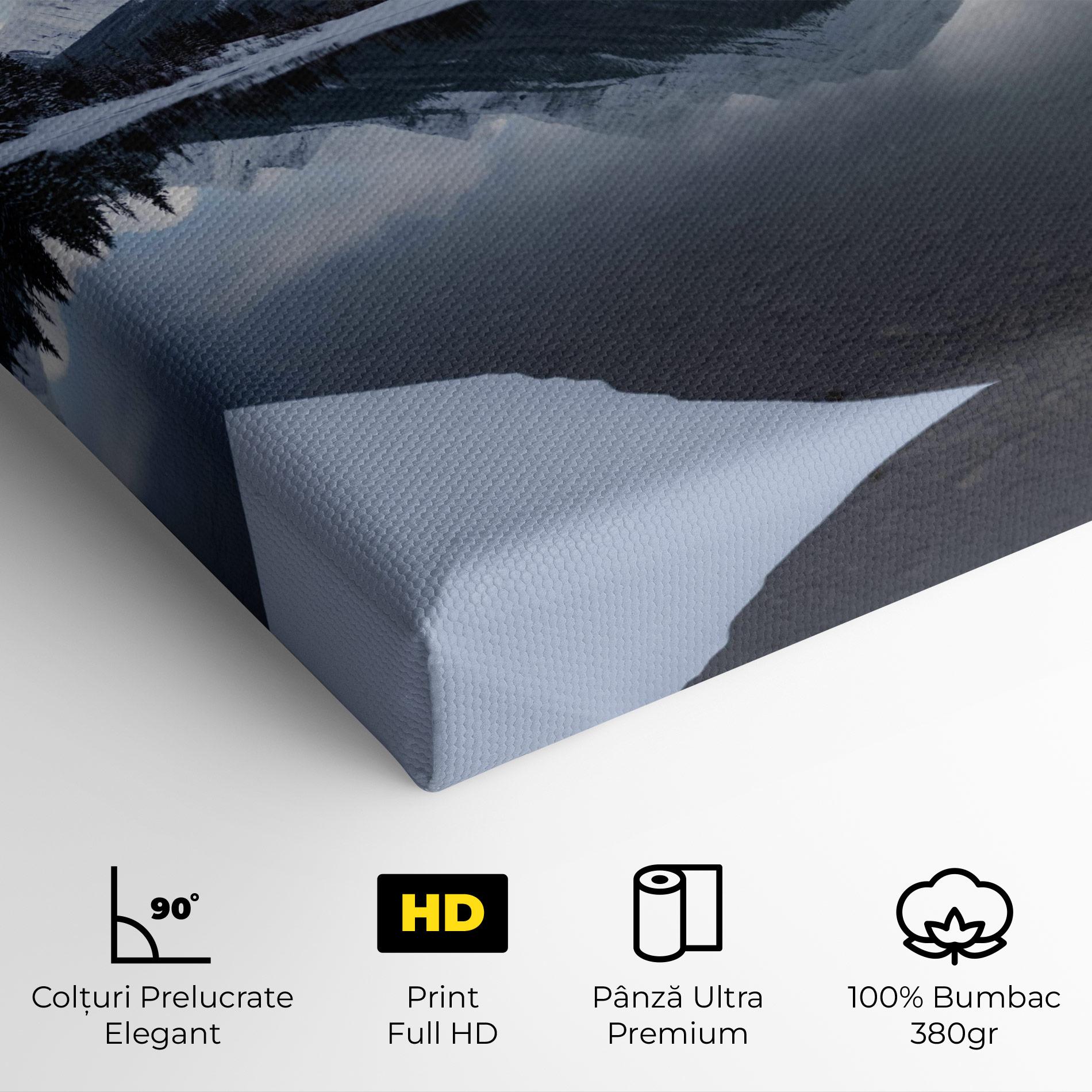 Tablou Canvas Grey Lake mockup 4
