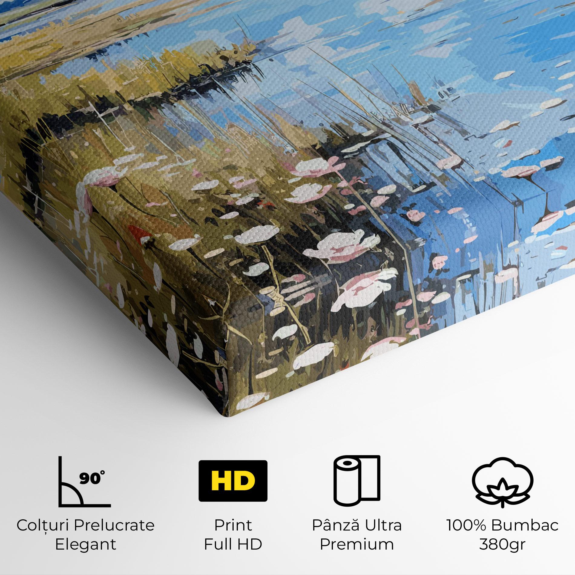 Tablou Canvas Riverside Flowers mockup 4