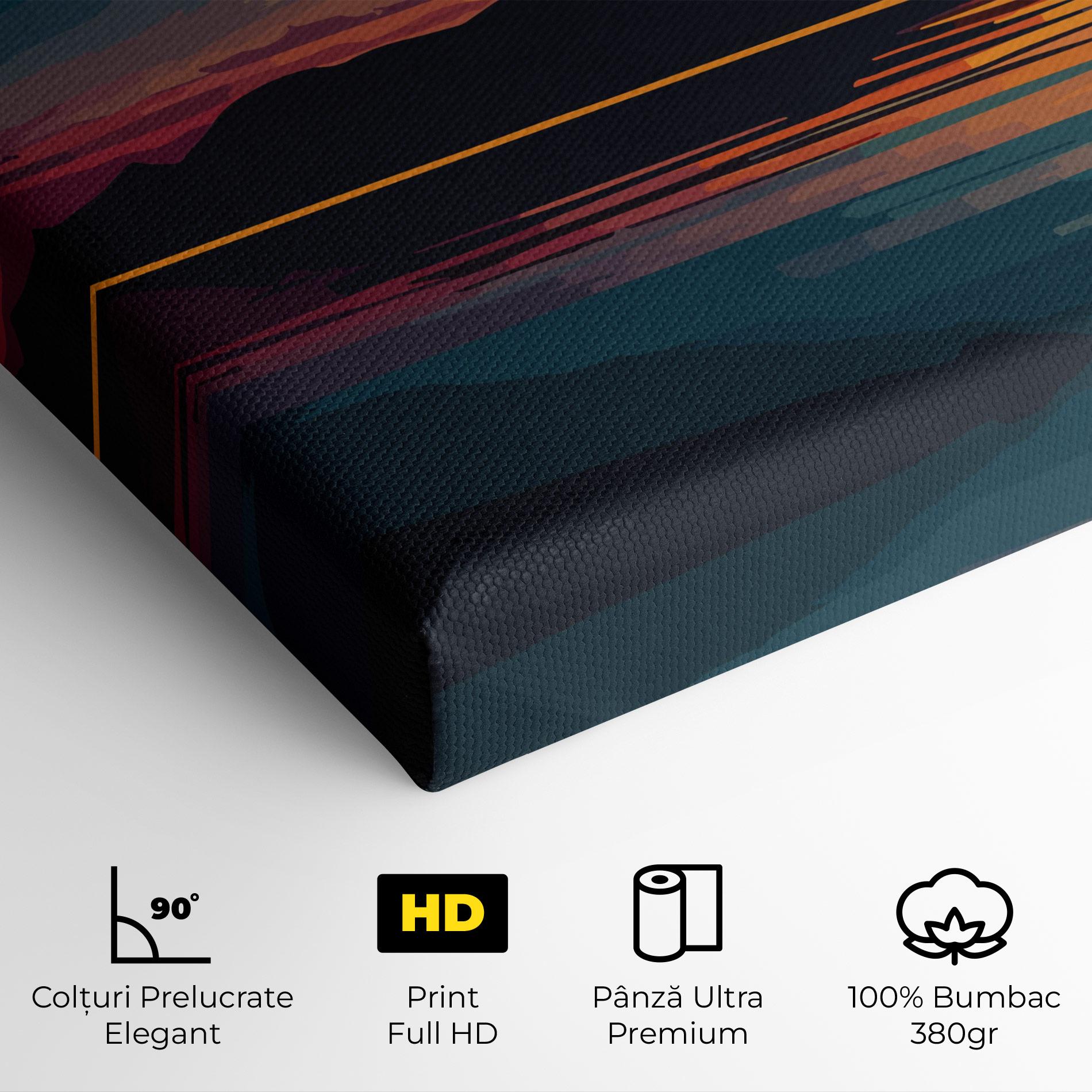 Tablou Canvas Sunset Art Lake mockup 4