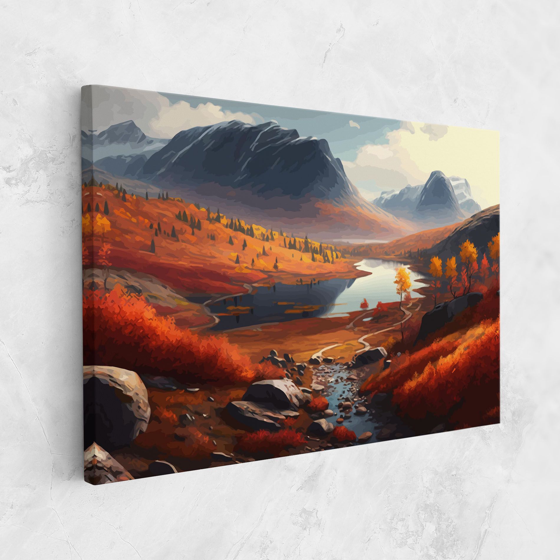 Autumn Field Lake mockup 1