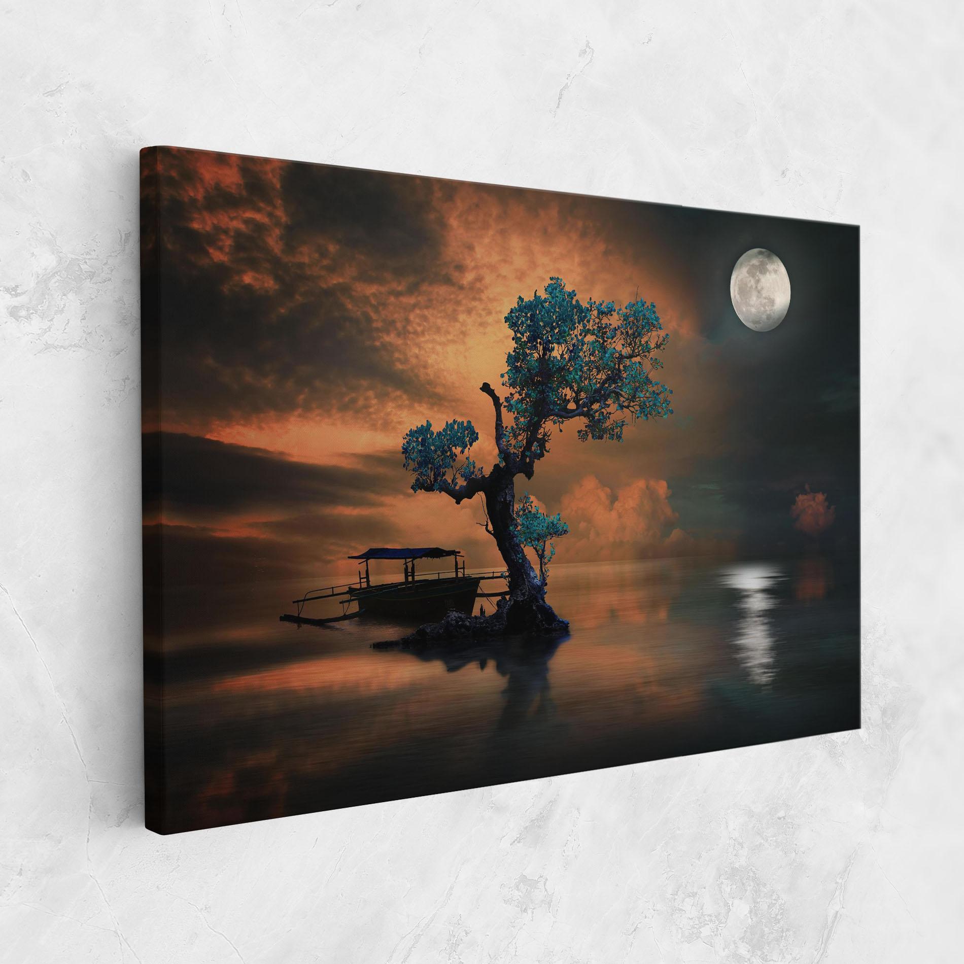 Tablou Canvas Blue Tree mockup 1