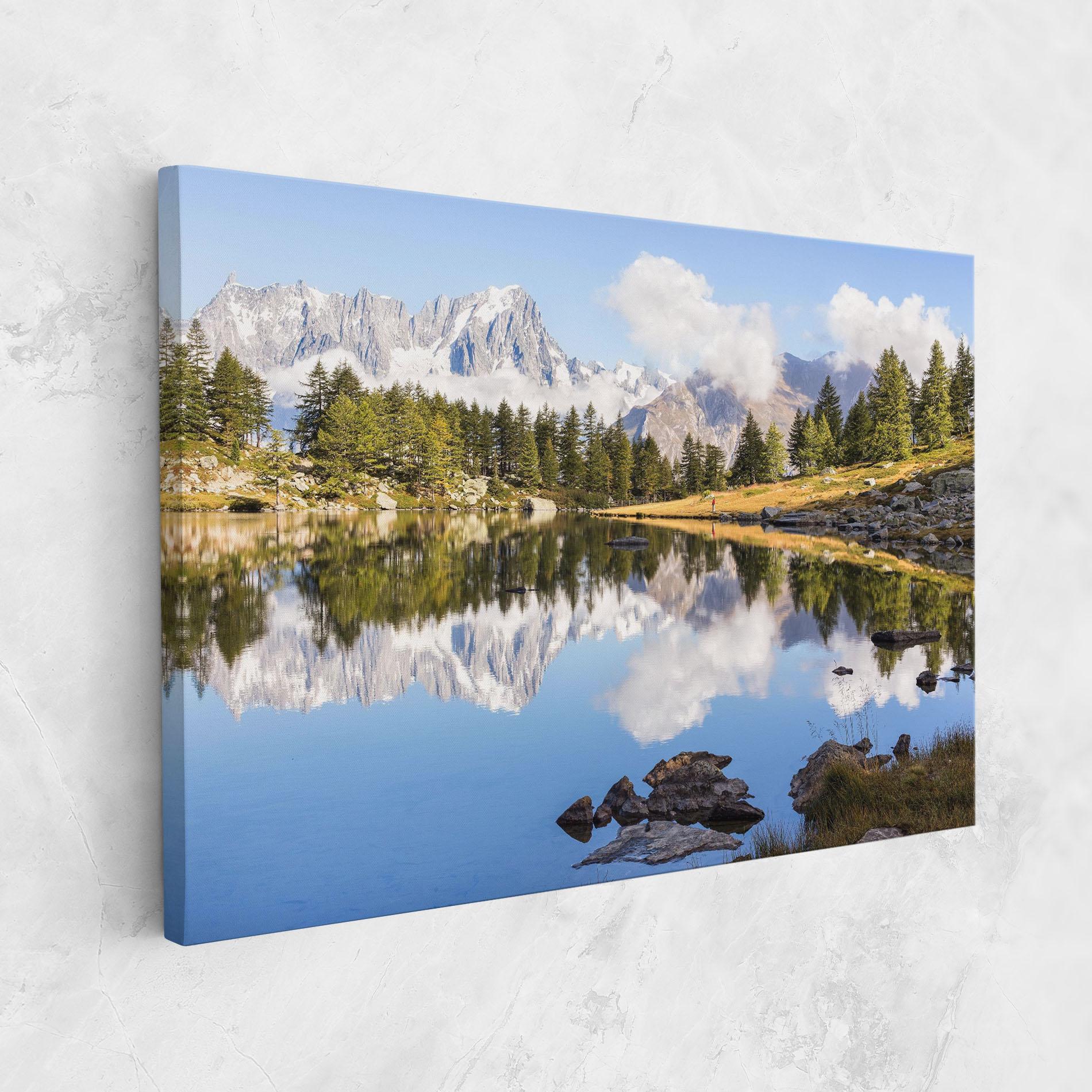 Tablou Canvas Mountain Reflection mockup 1