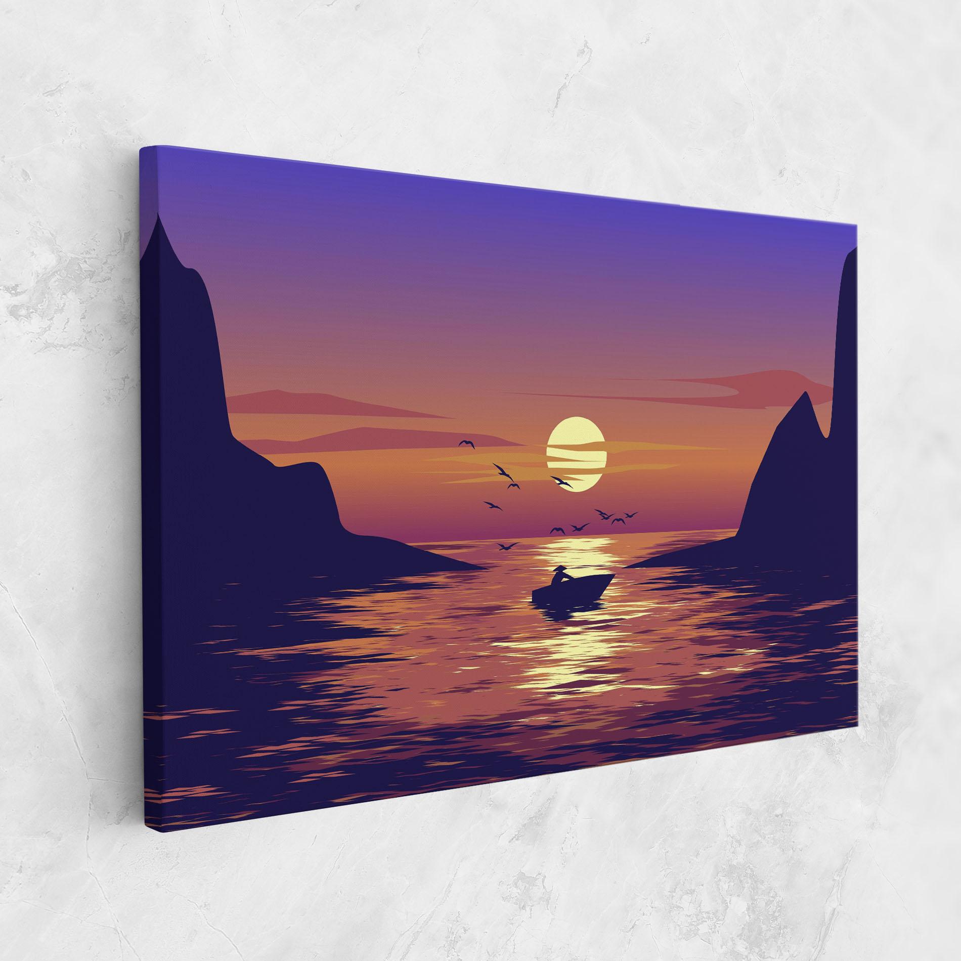 Tablou Canvas Sunset Scenery View mockup 1