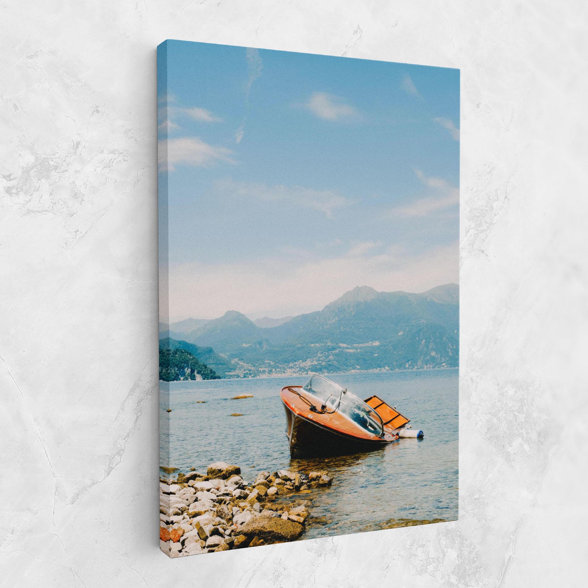 Tablou Canvas Boat On The Lake mockup 1