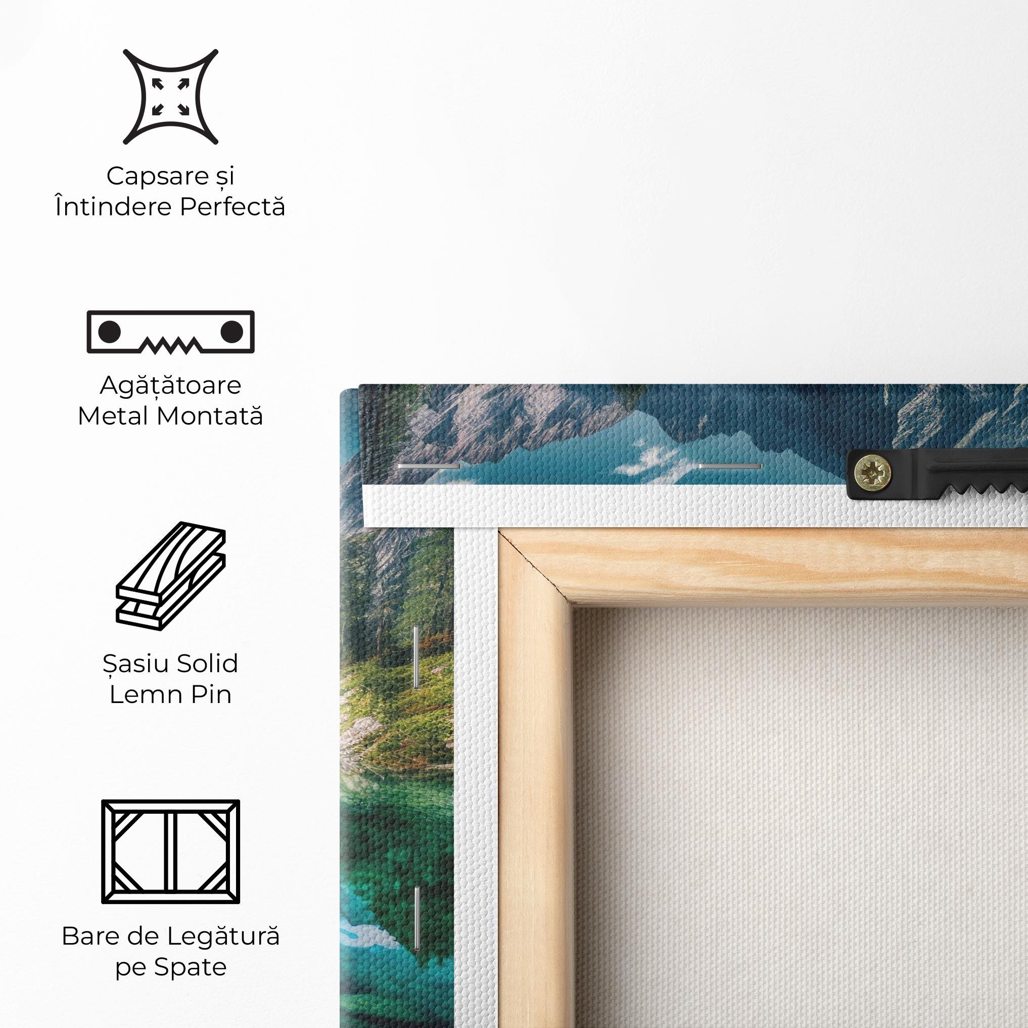 Tablou Canvas Beautiful Lake Mountain mockup 5