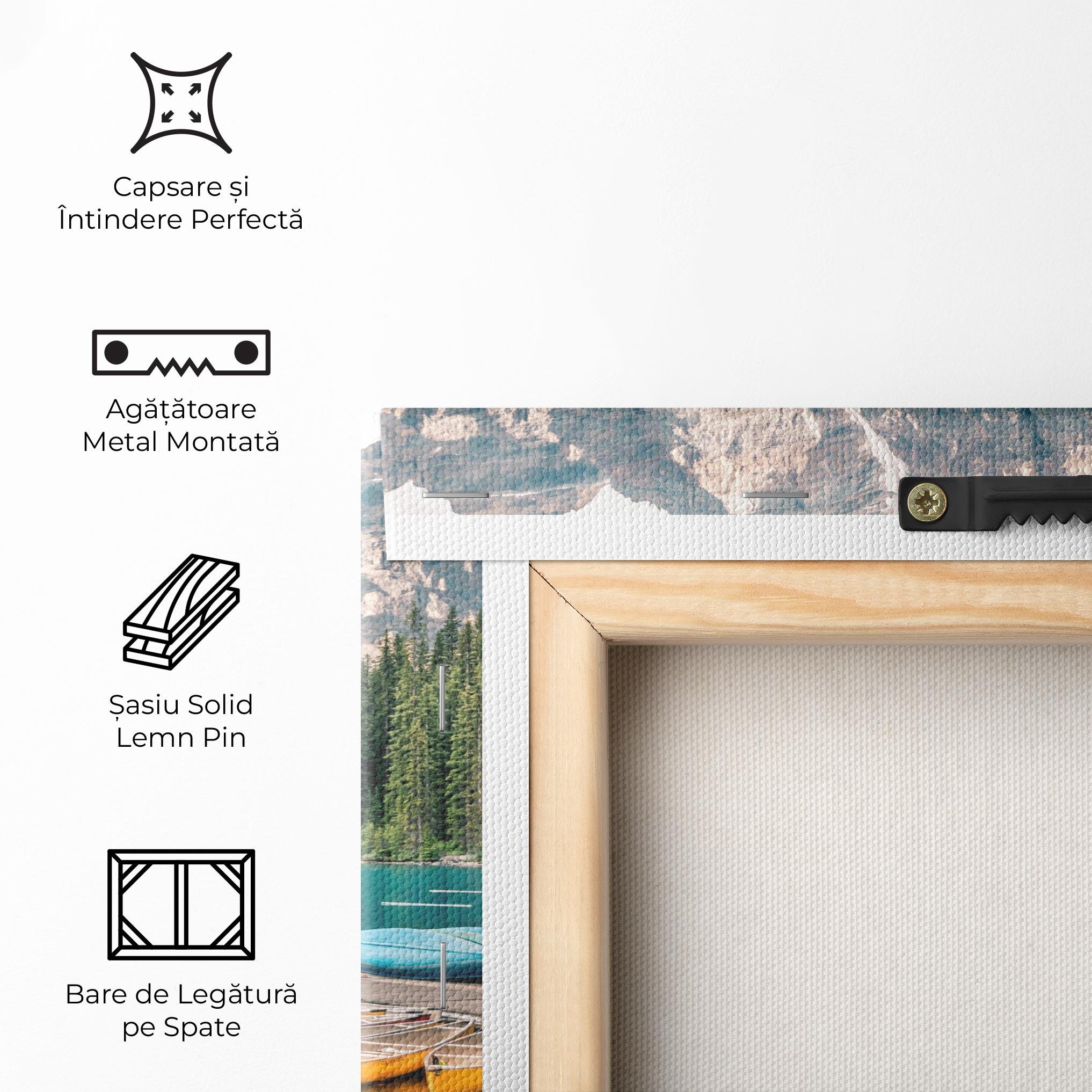 Tablou Canvas Beautiful Moraine Lake mockup 5