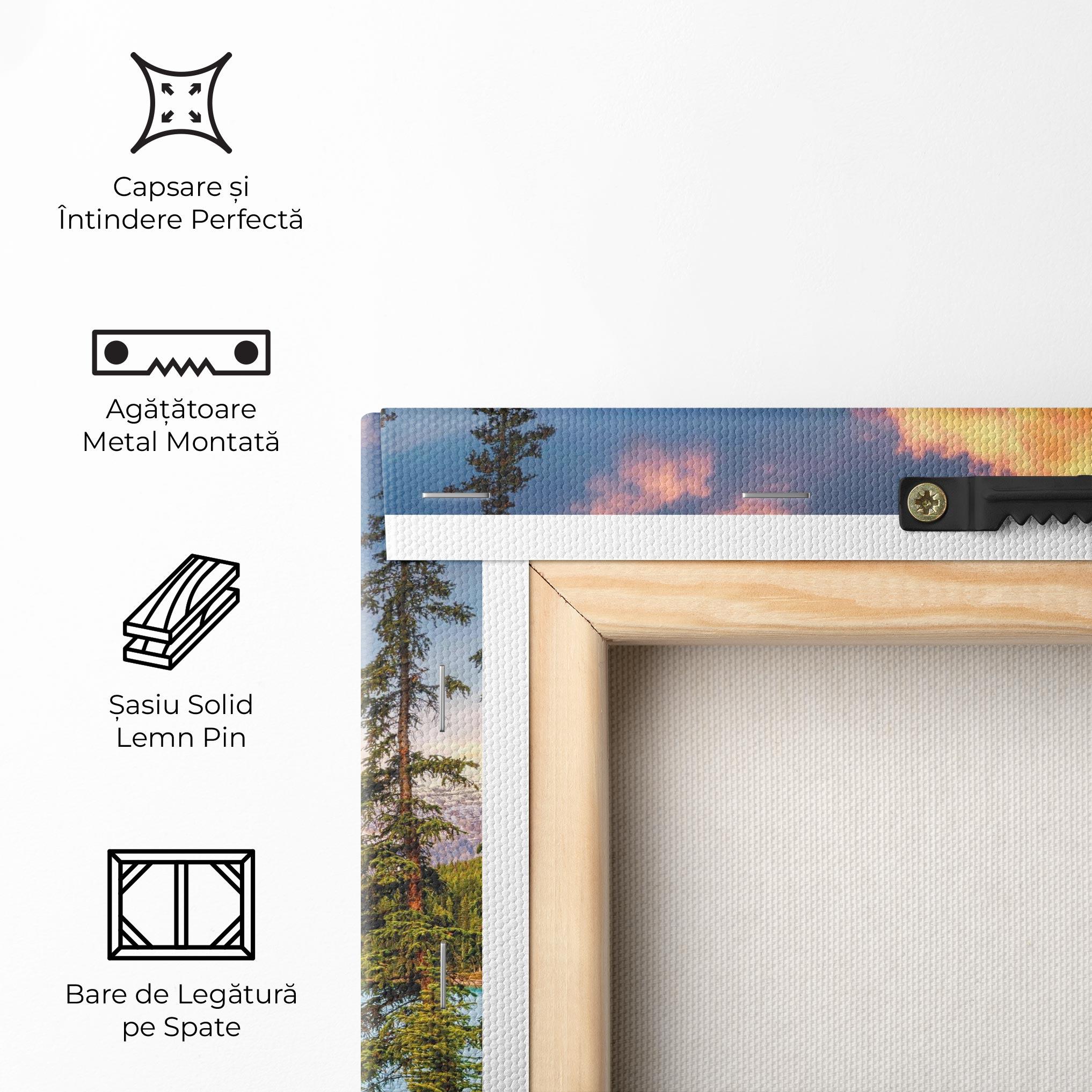 Tablou Canvas Blue Magic Lake mockup 5